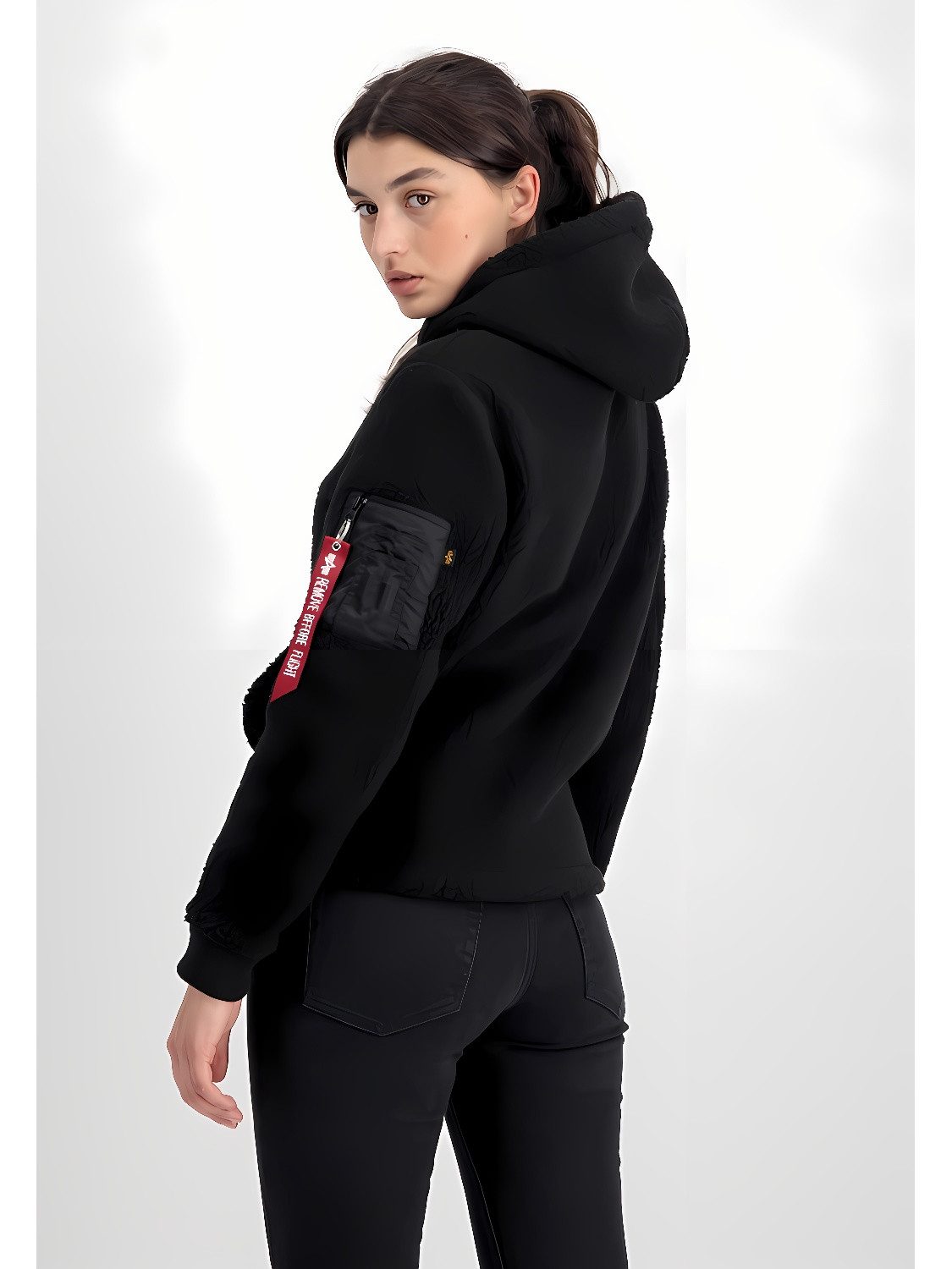 Alpha Industries Kapuzenpullover Teddy Hoody Wmn