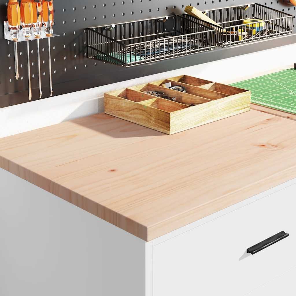 vidaXL Werkzeugschrank Garagen-Aufbewahrungsschrank Weiß 60x51x85 cm Massivholz Kiefer (1-St)