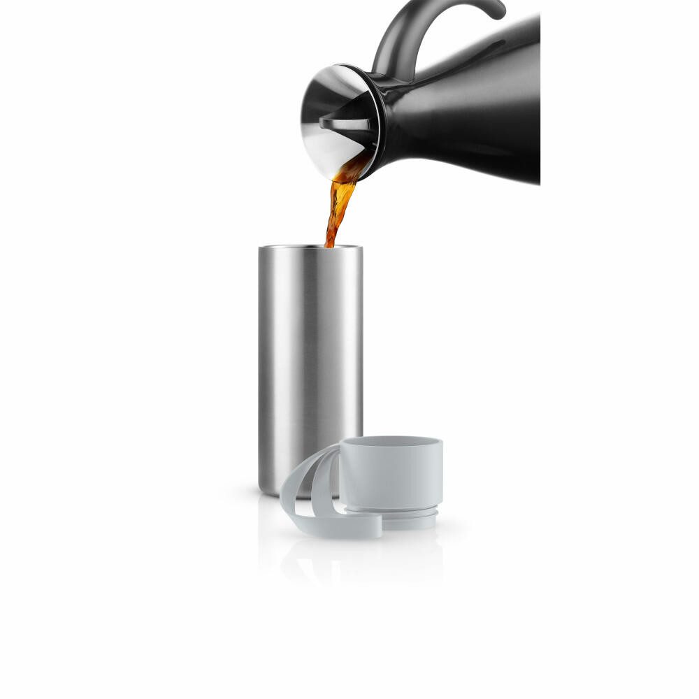 Eva Solo Thermobecher To Go Cup Marble Grey, 350 ml, Edelstahl, Kunststoff, Silikon
