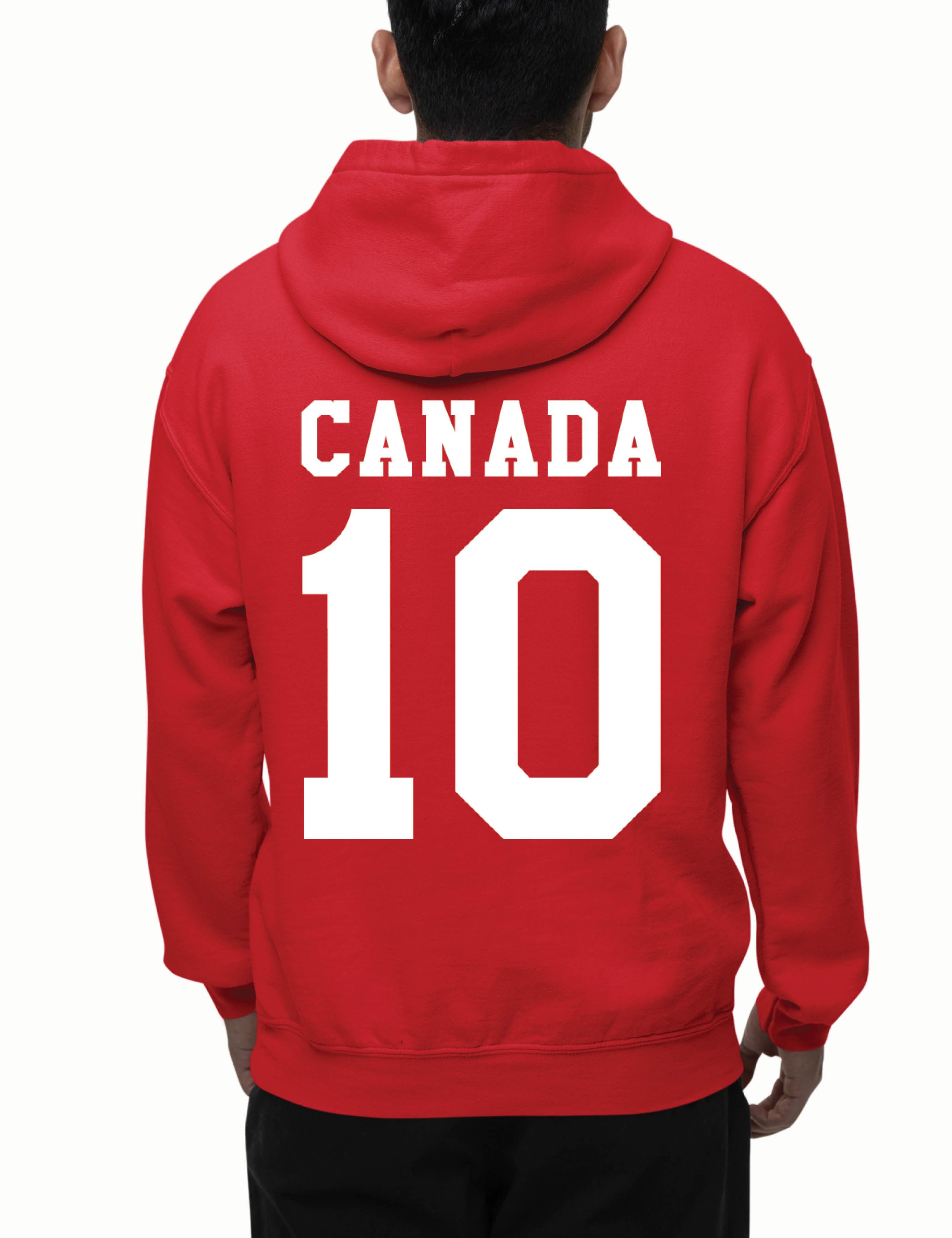 Youth Designz Hoodie Kanada Herren Hoodie Pullover im Fußball Trikot Look mit sportlichen Fan Aufdruck