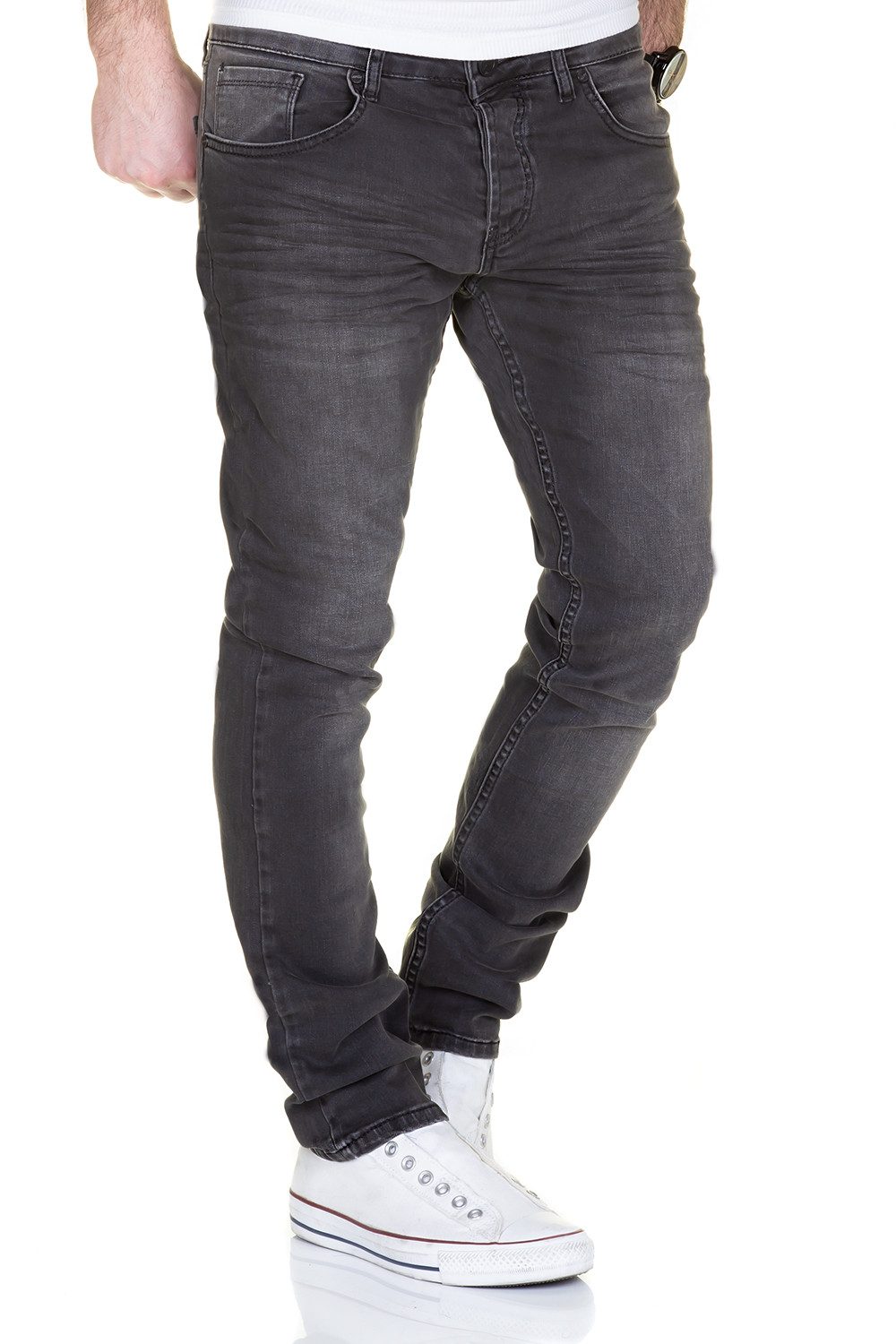 MERISH Slim-fit-Jeans MERISH Jeans Herren Destroyed günstig online kaufen