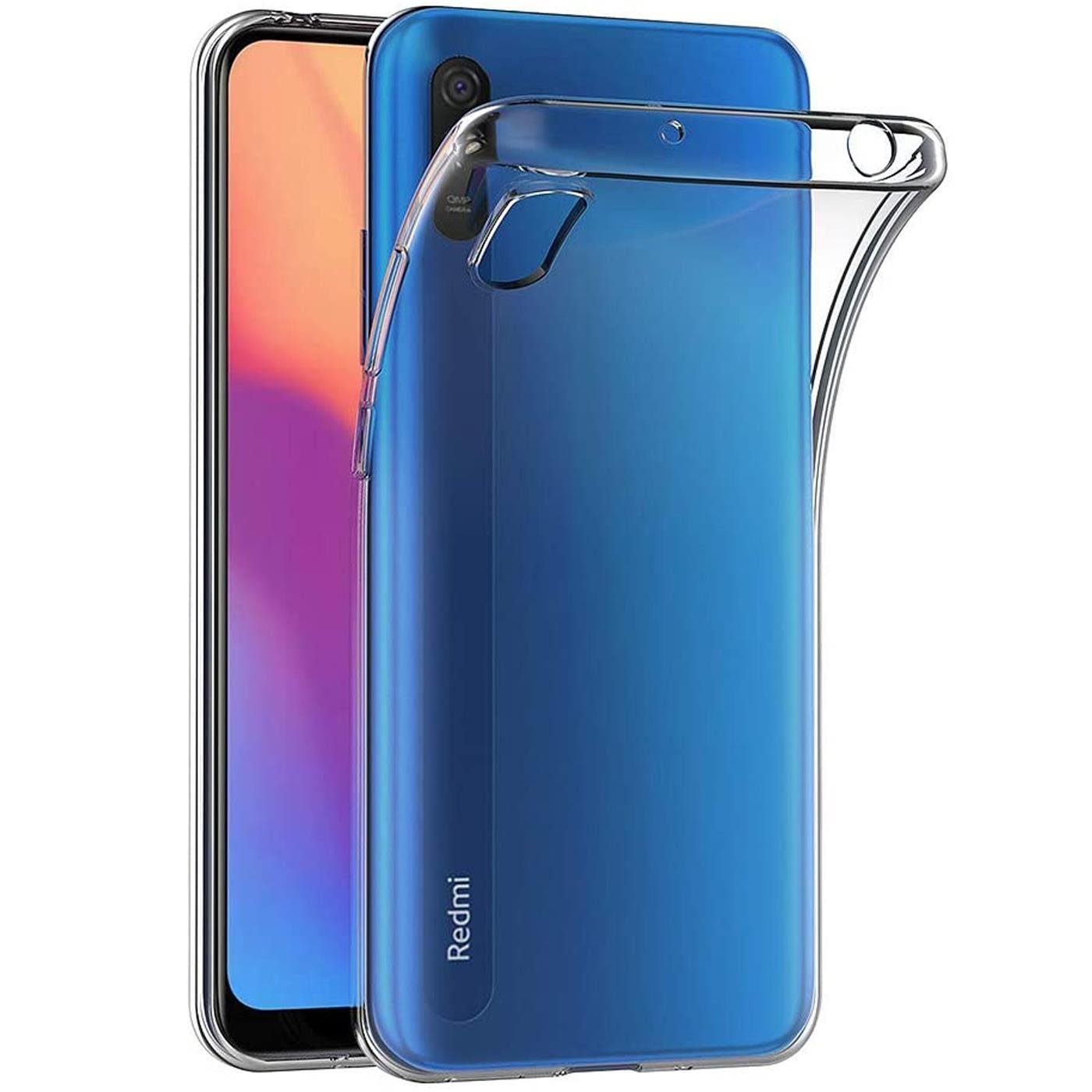 CoolGadget Handyhülle Transparent Ultra Slim Case für Xiaomi Redmi 9A 6,53 Zoll, Silikon Hülle Dünne Schutzhülle für Redmi 9A Hülle