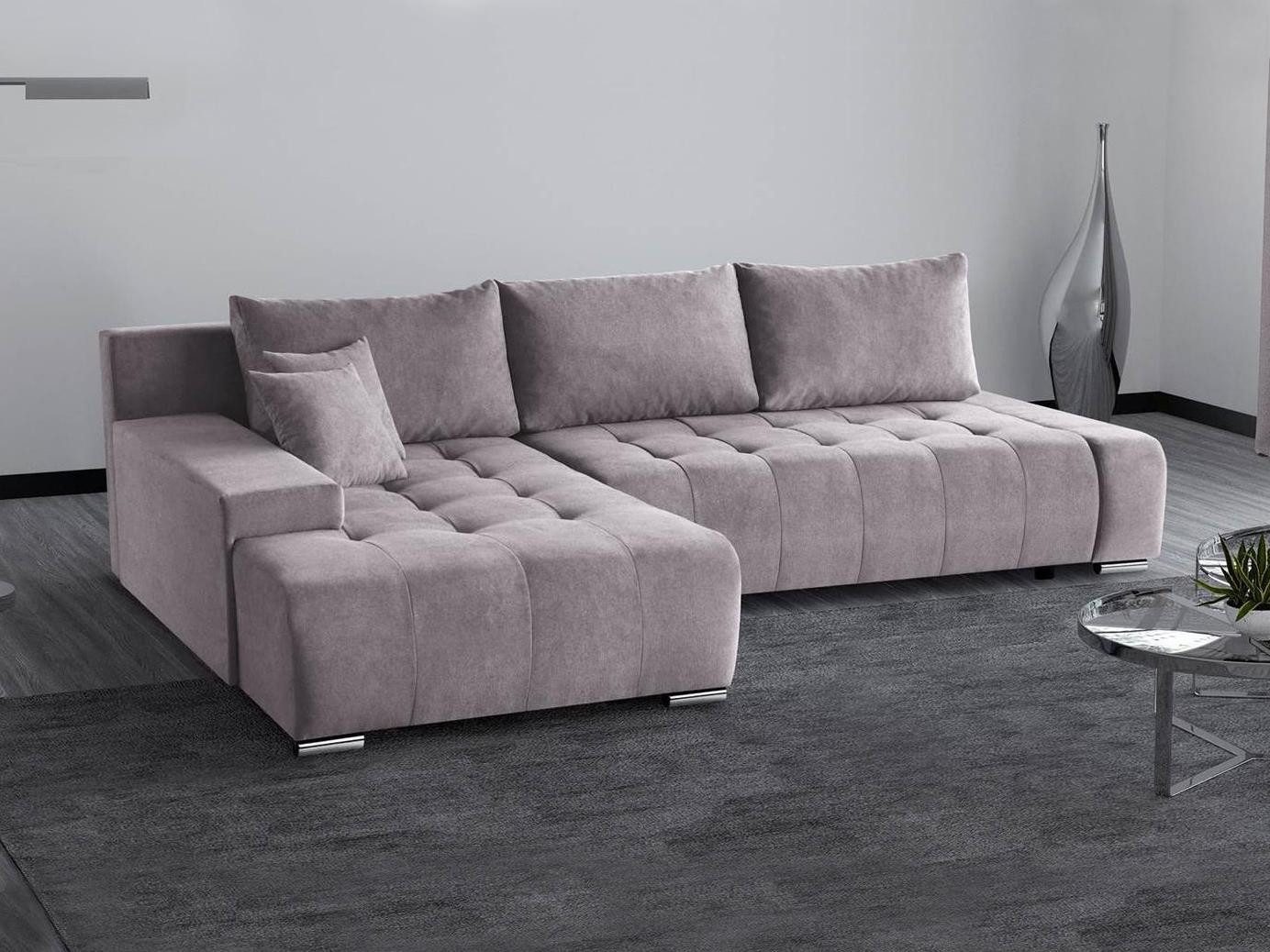 Beautysofa Ecksofa DRACO mit Schlaffunktion und günstig online kaufen