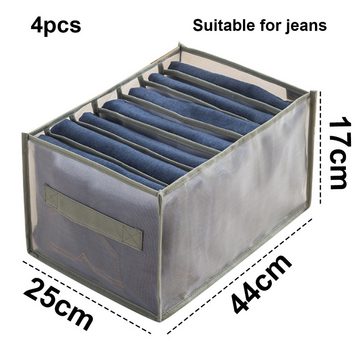 Lubgitsr Aufbewahrungsdose 4 Stück Kleiderschrank Kleidung Schublade Organizer Faltbare Kleidung (4 St)