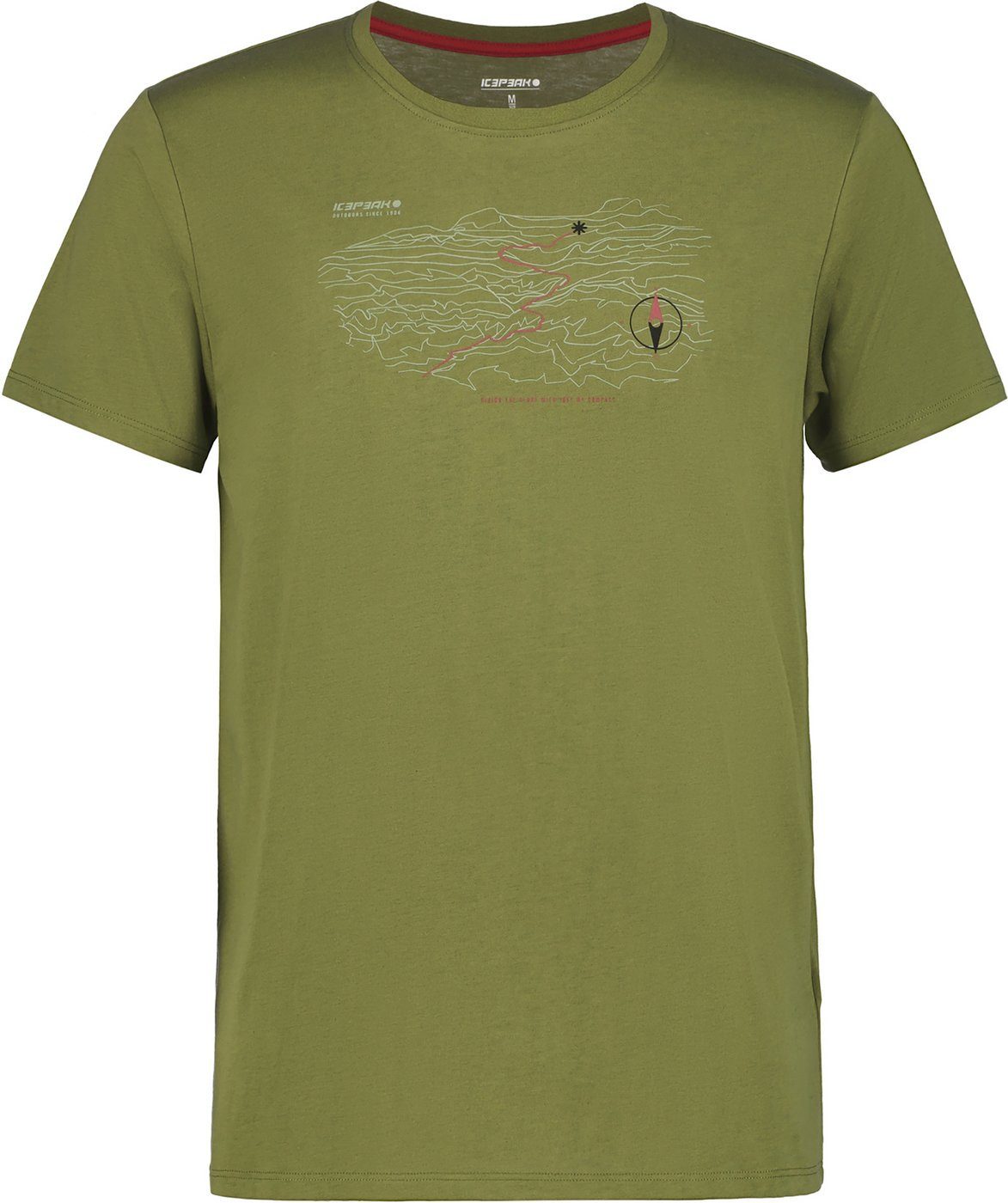 Icepeak Funktionsshirt ICEPEAK BEEVILLE DUNKEL OLIVGRÜN