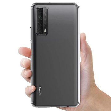 CoolGadget Handyhülle Transparent Ultra Slim Case für Huawei P Smart 2021 6,67 Zoll, Silikon Hülle Dünne Schutzhülle für Huawei P Smart 2021 Hülle