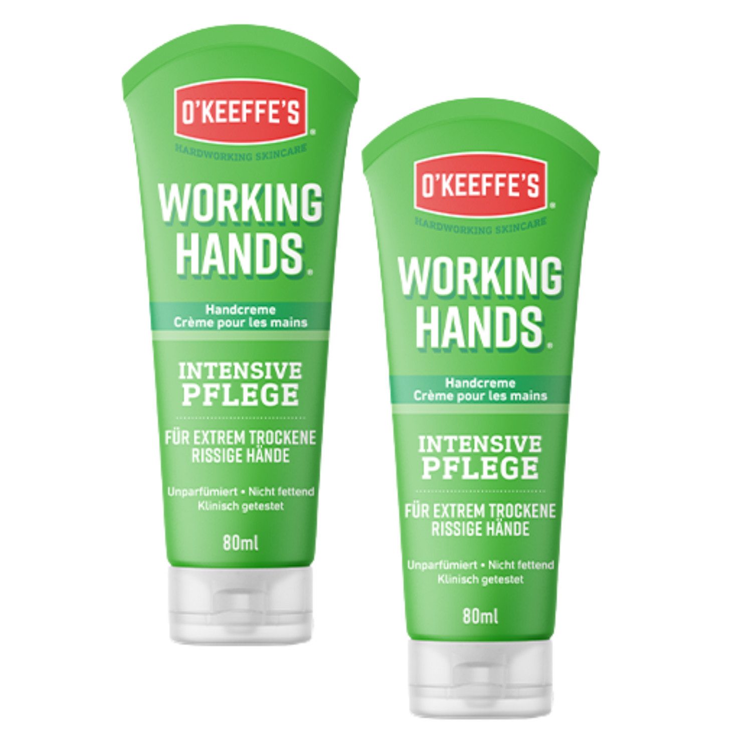 O`Keeffe`s Handcreme 2 x O'Keeffe's Working Hands Handcreme trockene Hände Tube je 80ml