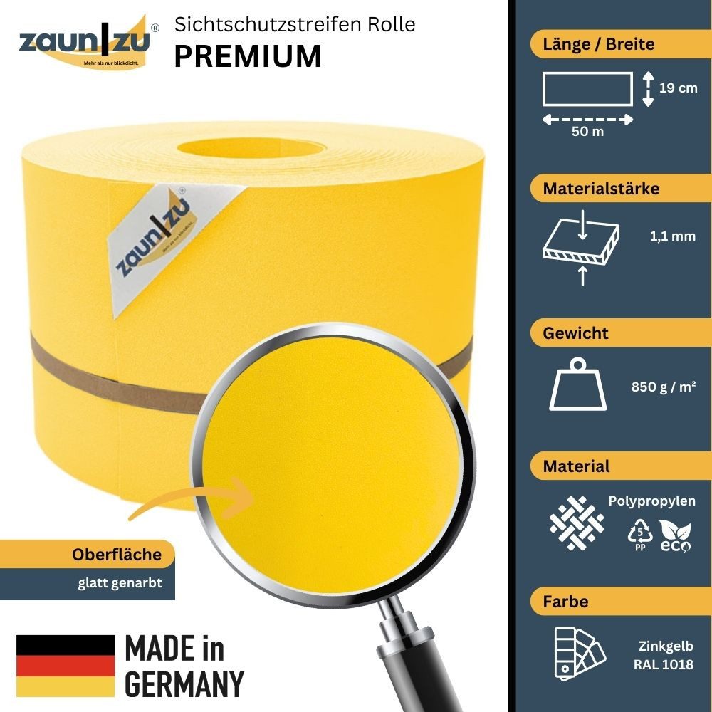 zaunzu Sichtschutzstreifen Premium für Doppelstabmatten Zaunblende günstig online kaufen