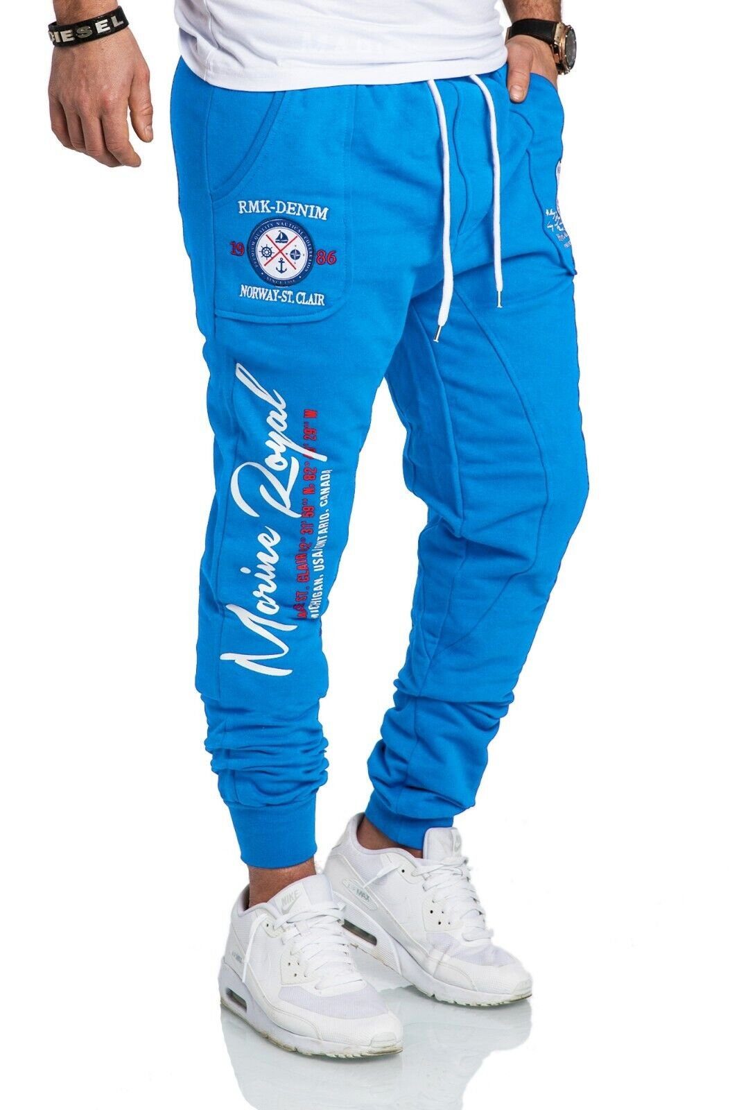 Jogginghose Herren Trainingshose Sport Hose Jogger Fitness "Marine Royal"