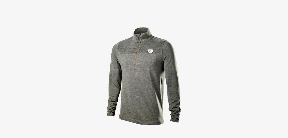Wilson Longsweatshirt Wilson Layer Thermal Tech Grau / Kaki Herren S
