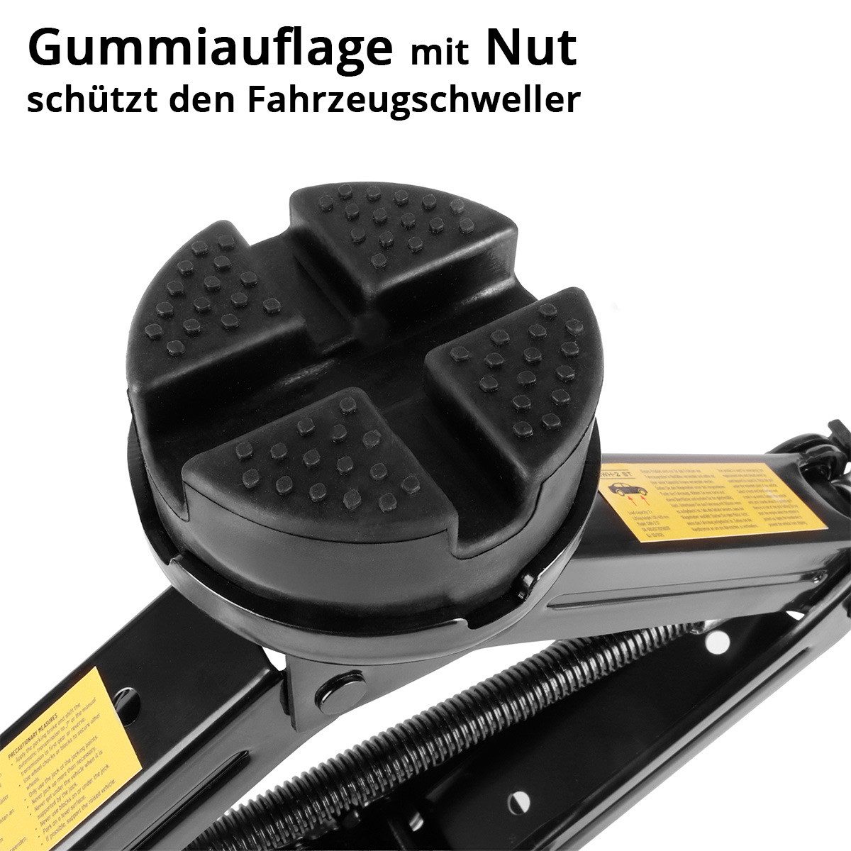 STAHLWERK Wagenheber Scherenwagenheber 2.000 kg Autoheber und Kfz-Wagenheber mit Ratsche