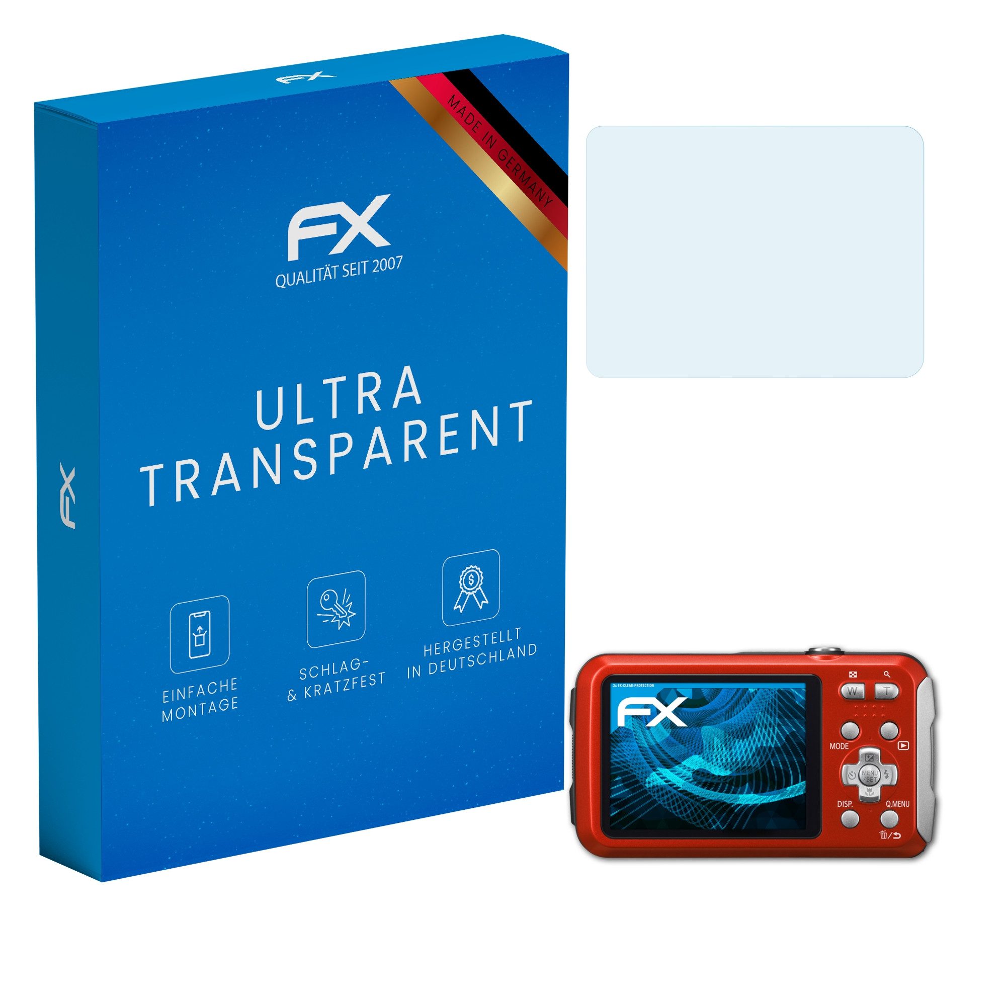 Schutzfolie Displayschutz für Panasonic Lumix DMC-FT30