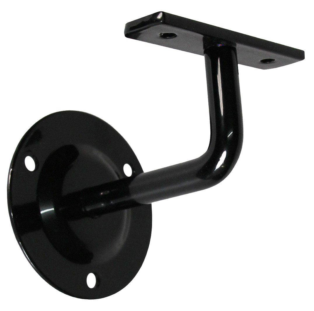 Häusler Onlinehandel GmbH Brüstungsgeländer Handlaufhalter Set HLH 1104 Schwarz gerade Auflage