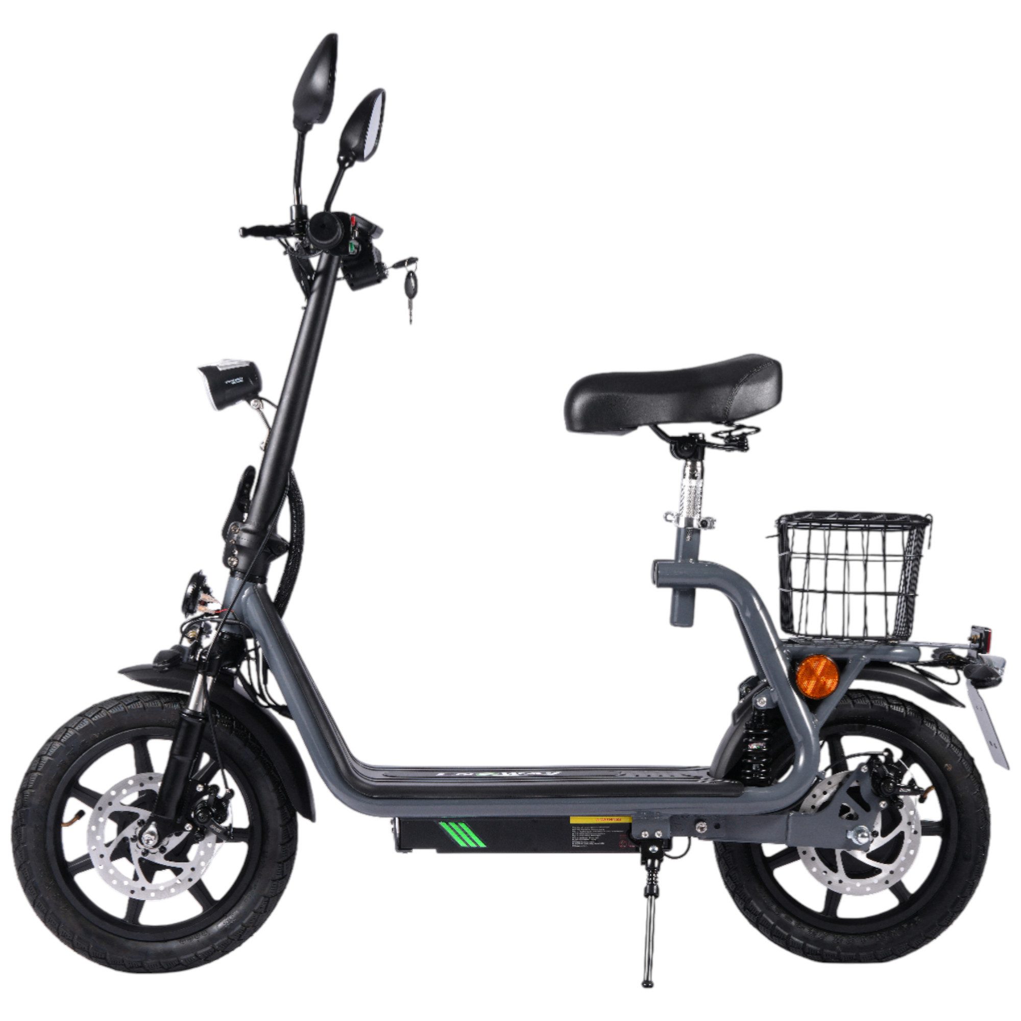 ENEWAY E-Scooter City Floh-S Elektroroller 20 km/h, 20 km/h, (Set), mit Straßenzulassung, Blinkervorbereitung direkt verbaut