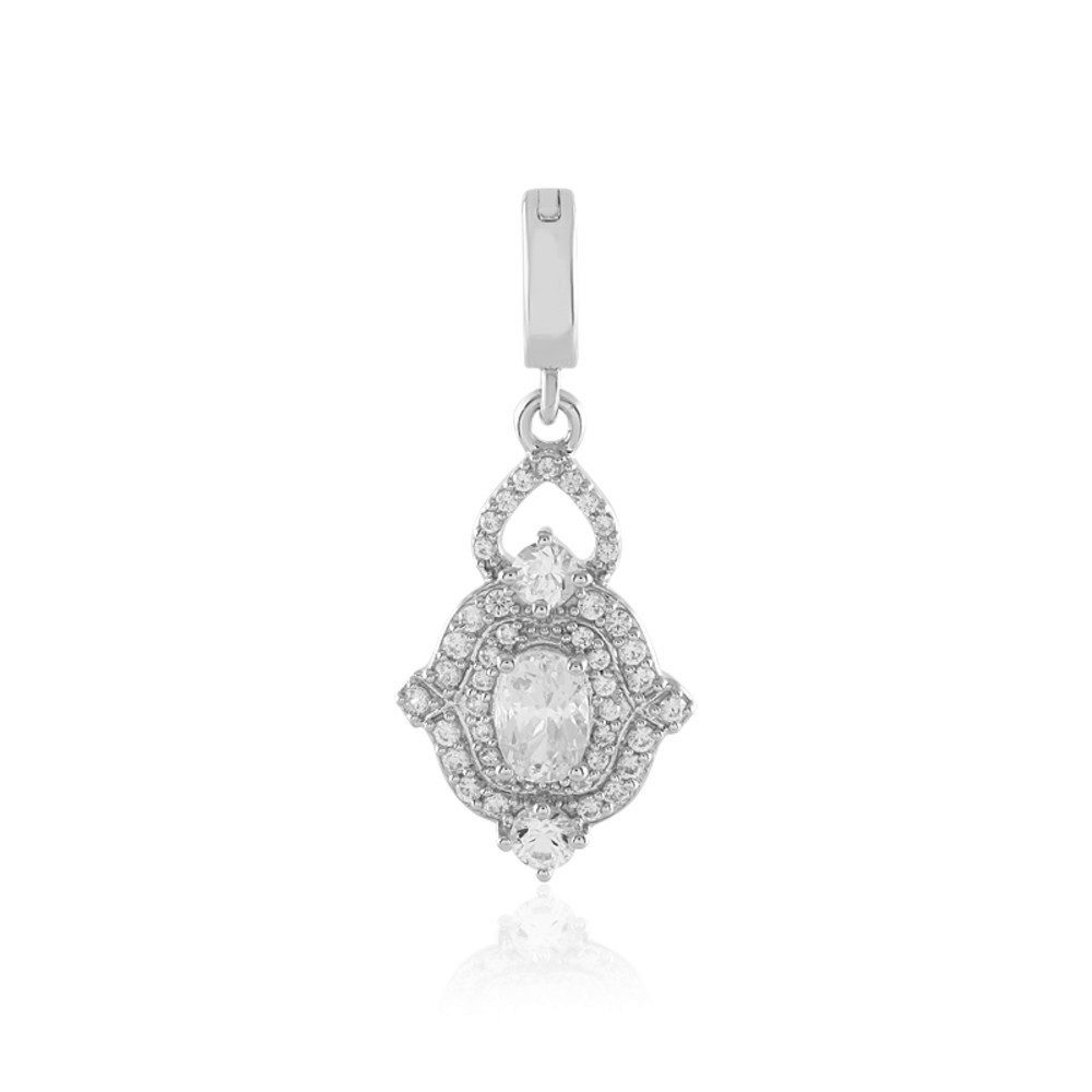 Cavill Kettenanhänger Cavill eleganter Anhänger 925 Sterlingsilber mit 0,445 ct Saphir Oval (1-tlg)