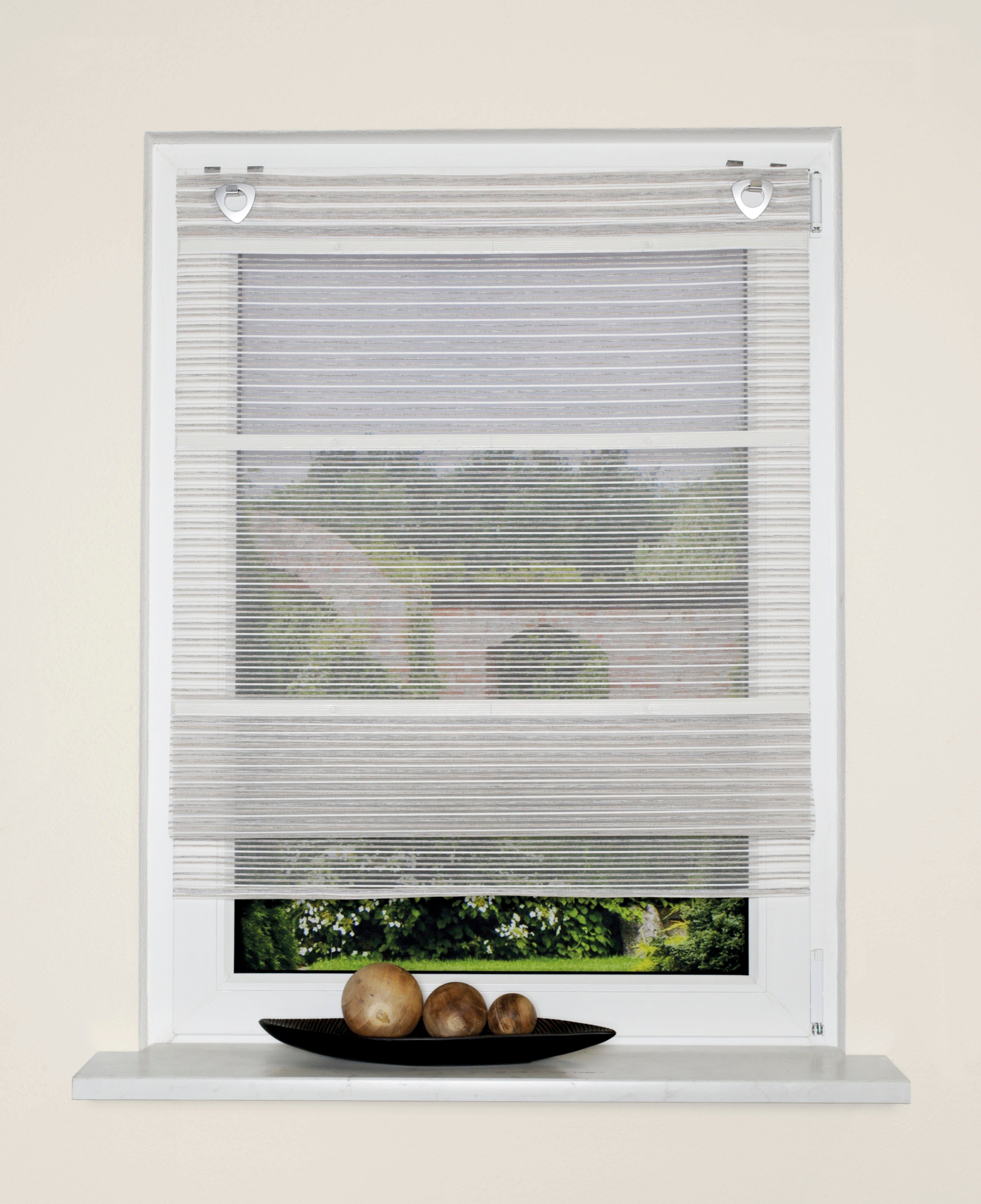 HOME WOHNIDEEN Raffrollo JÖRG, mit Ösen, ohne Bohren, freihängend, Magnetro günstig online kaufen