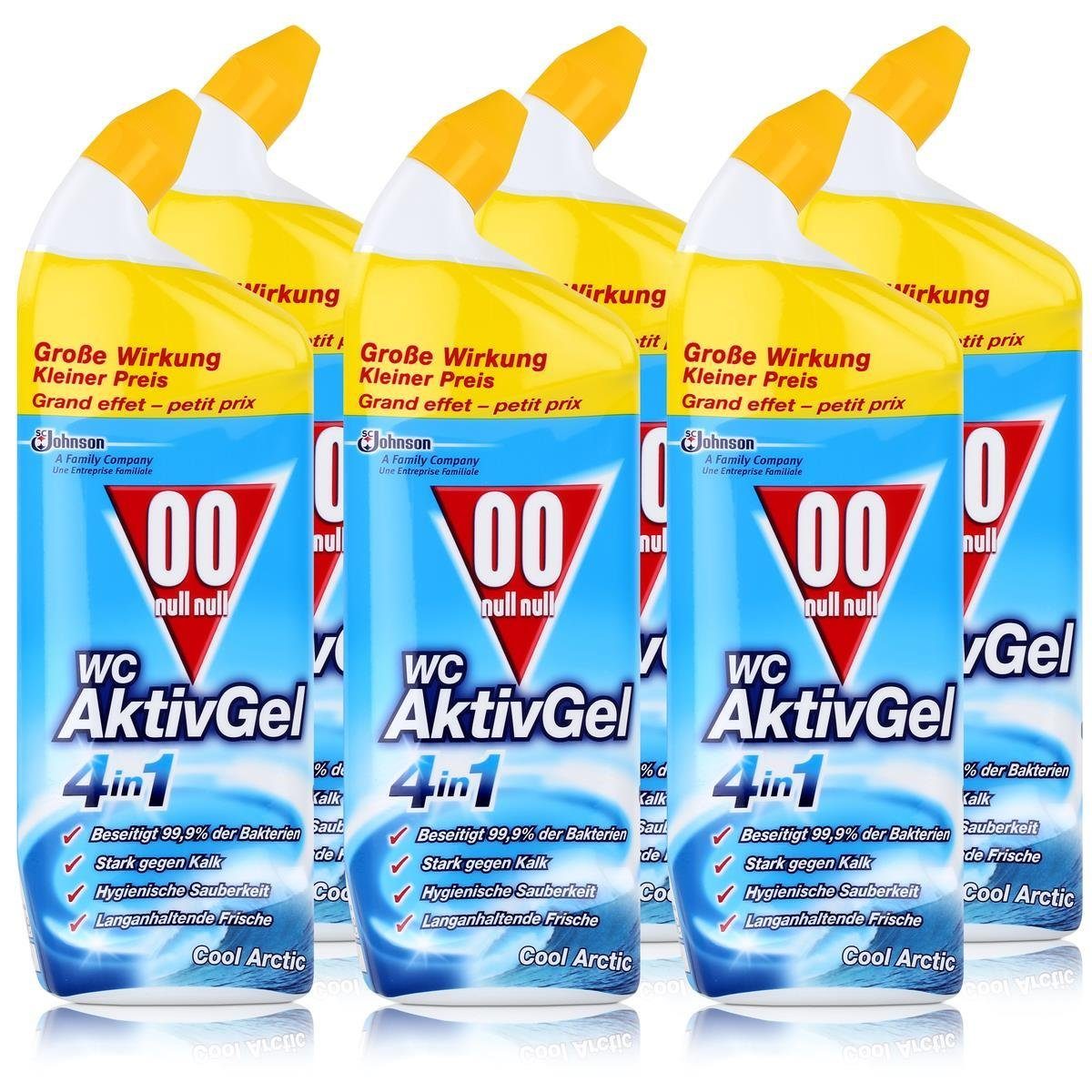 00 null null WC Aktiv Gel 4in1 Cool Arctic 750 ml - Stark gegen Kalk (WC-Reiniger