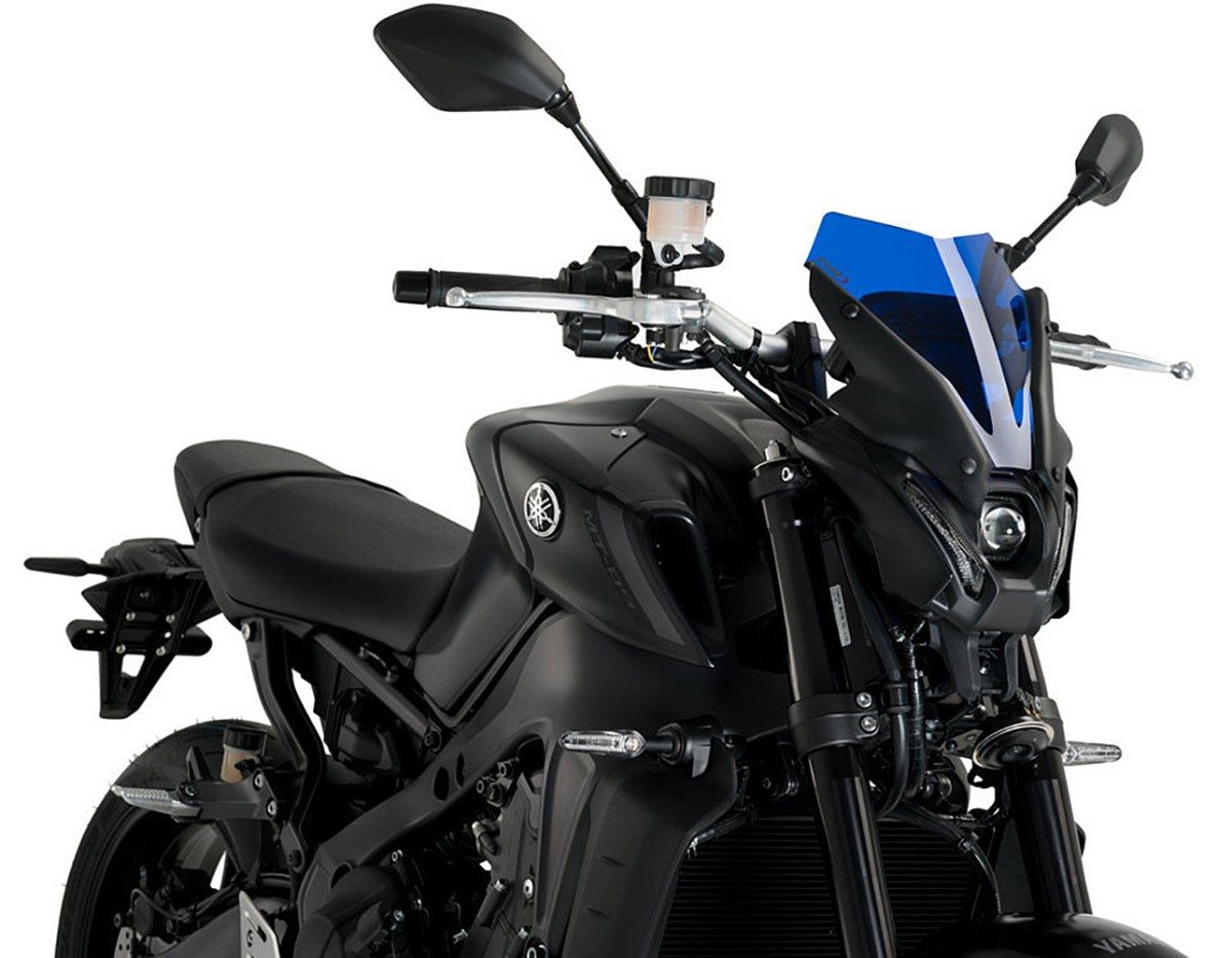 PUIG Motorradhelm-Visier Nakedbike-Scheibe für Yamaha MT-09 21-23 blau # NG Sport