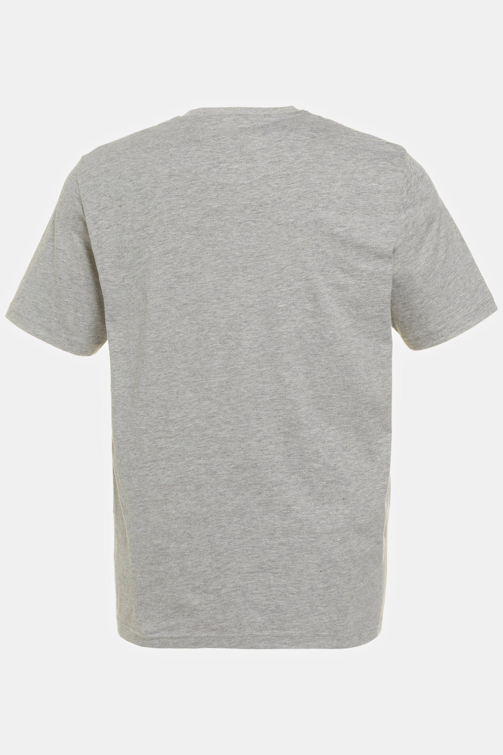 JP1880 T-Shirt T-Shirt Wave Print Melange Jersey Halbarm