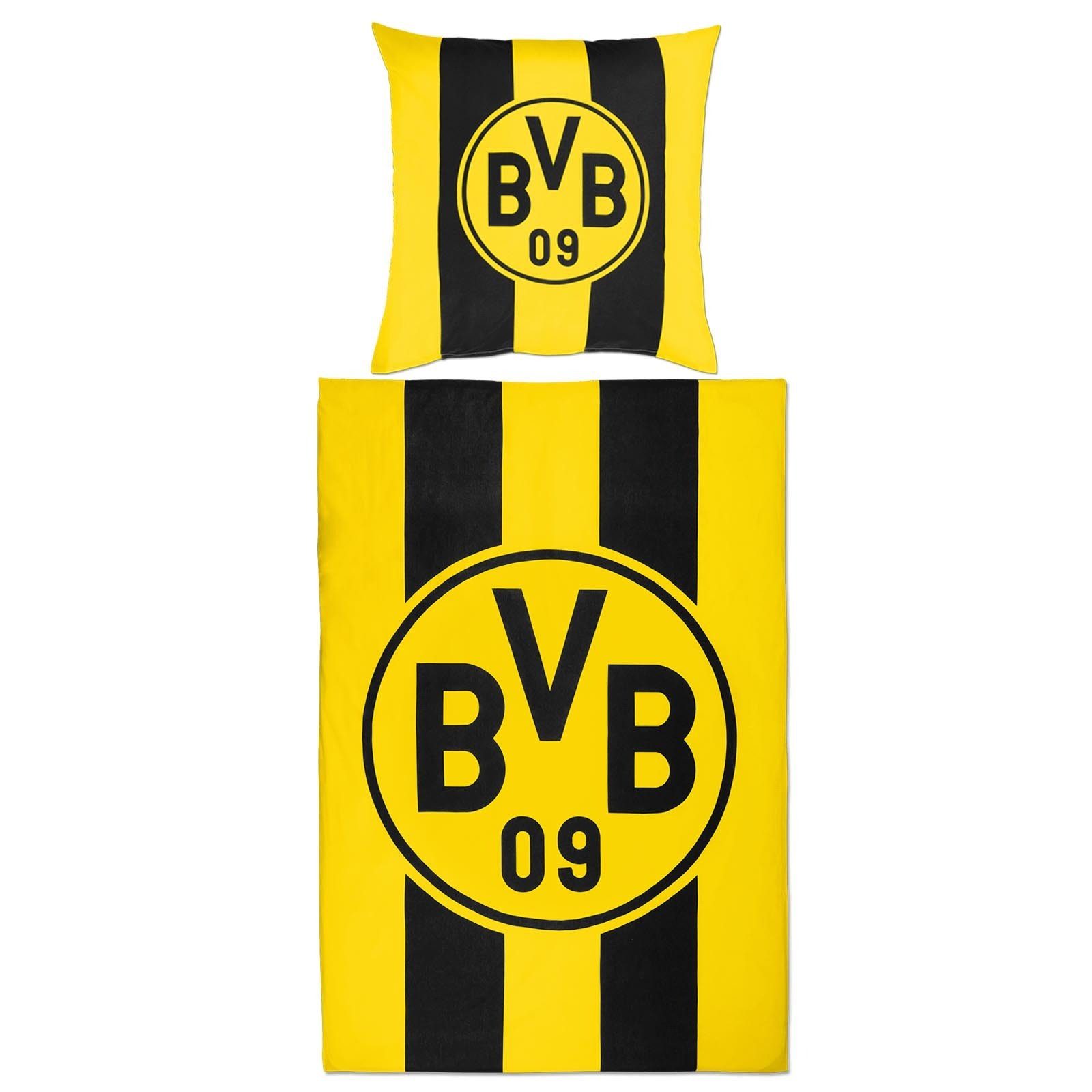 Bettwäsche BVB Bettwäsche Blockstreifen 135 x 200 cm, BVB, 100 % Baumwolle, 2 teilig