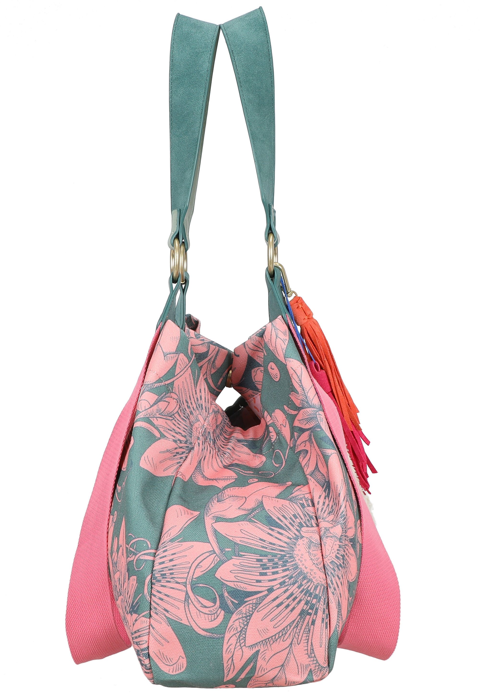 Fritzi aus Preußen Shopper Fritzi x Frida Kahlo, mit Blumenprint – Bild 5 von 5
