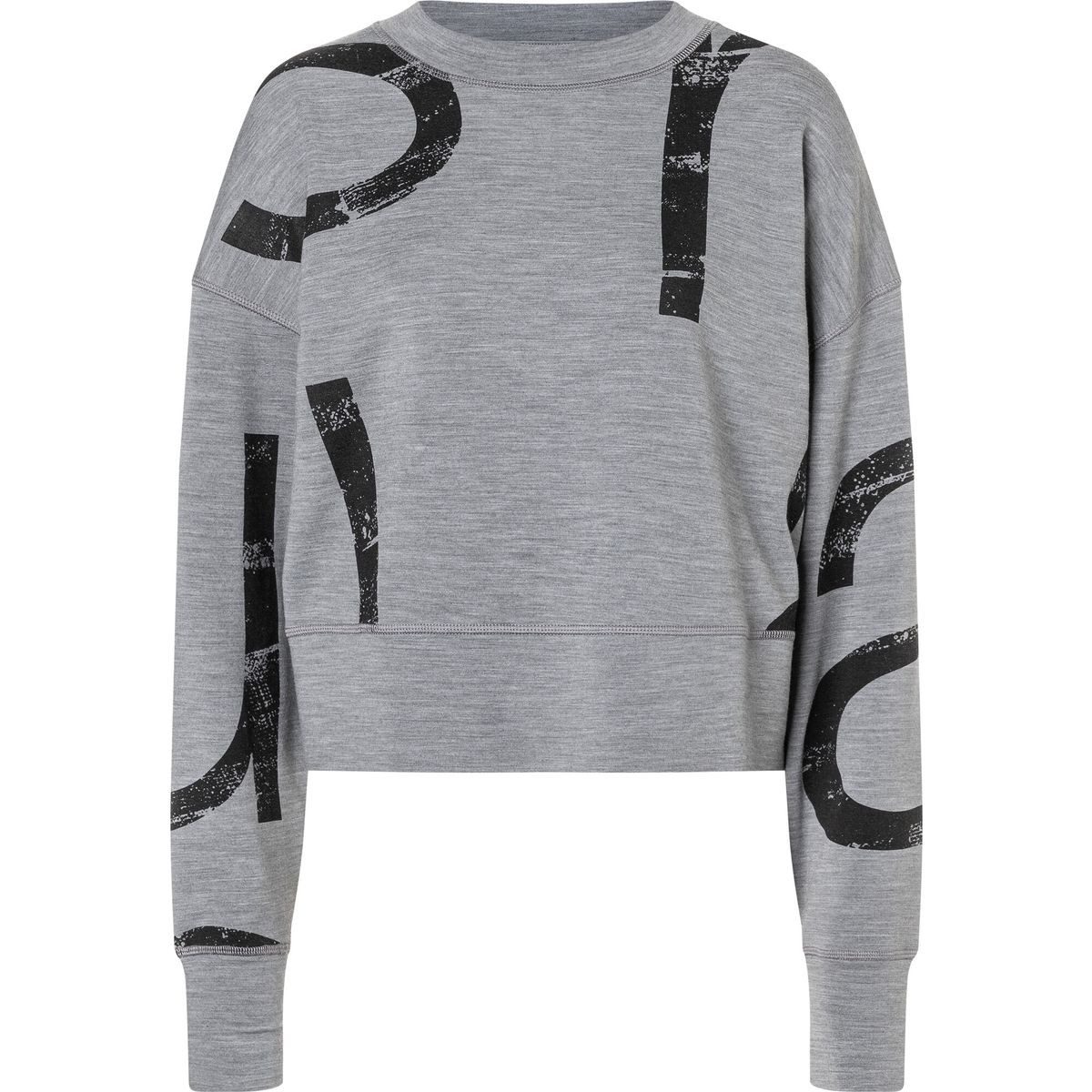 SUPER.NATURAL Sweatshirt W Capital Logo Krissini Weicher Damen-Sweater mit markantem Design, ideal für Freizeit