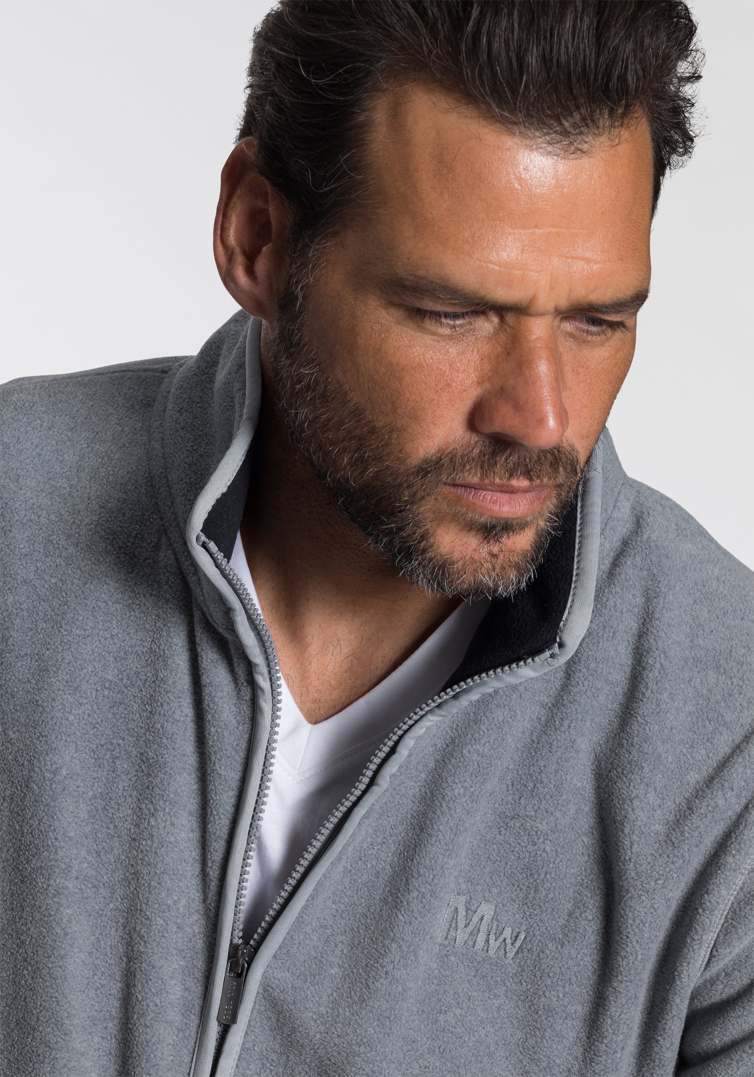 Man's World Fleecejacke für die Übergangszeit, aus Fleece, casual Look, schnelltrocknend