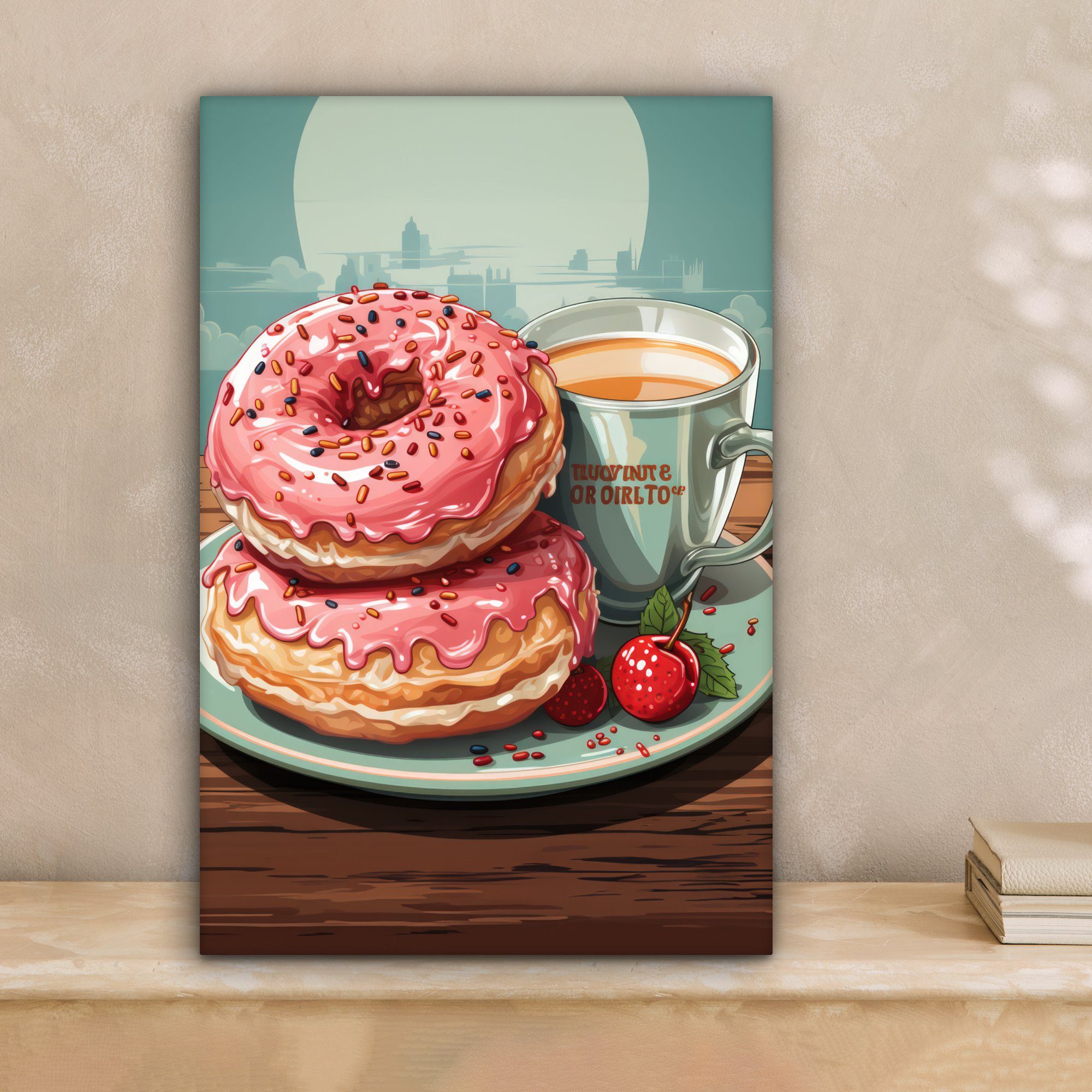 OneMillionCanvasses® Leinwandbild Retro - Donuts - günstig online kaufen