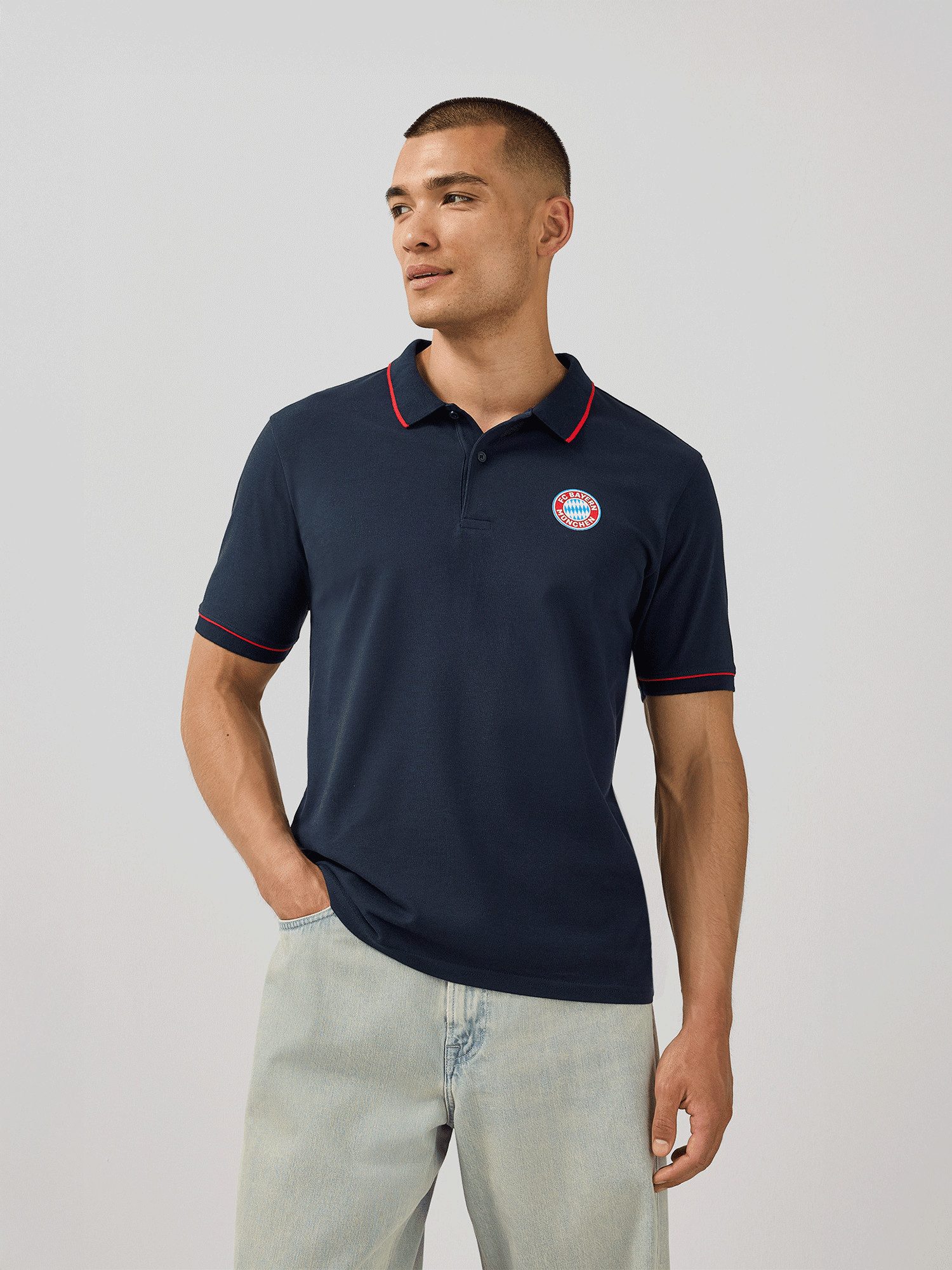FC Bayern München Poloshirt FC Bayern München, Poloshirt Essentials, Herren, Navy