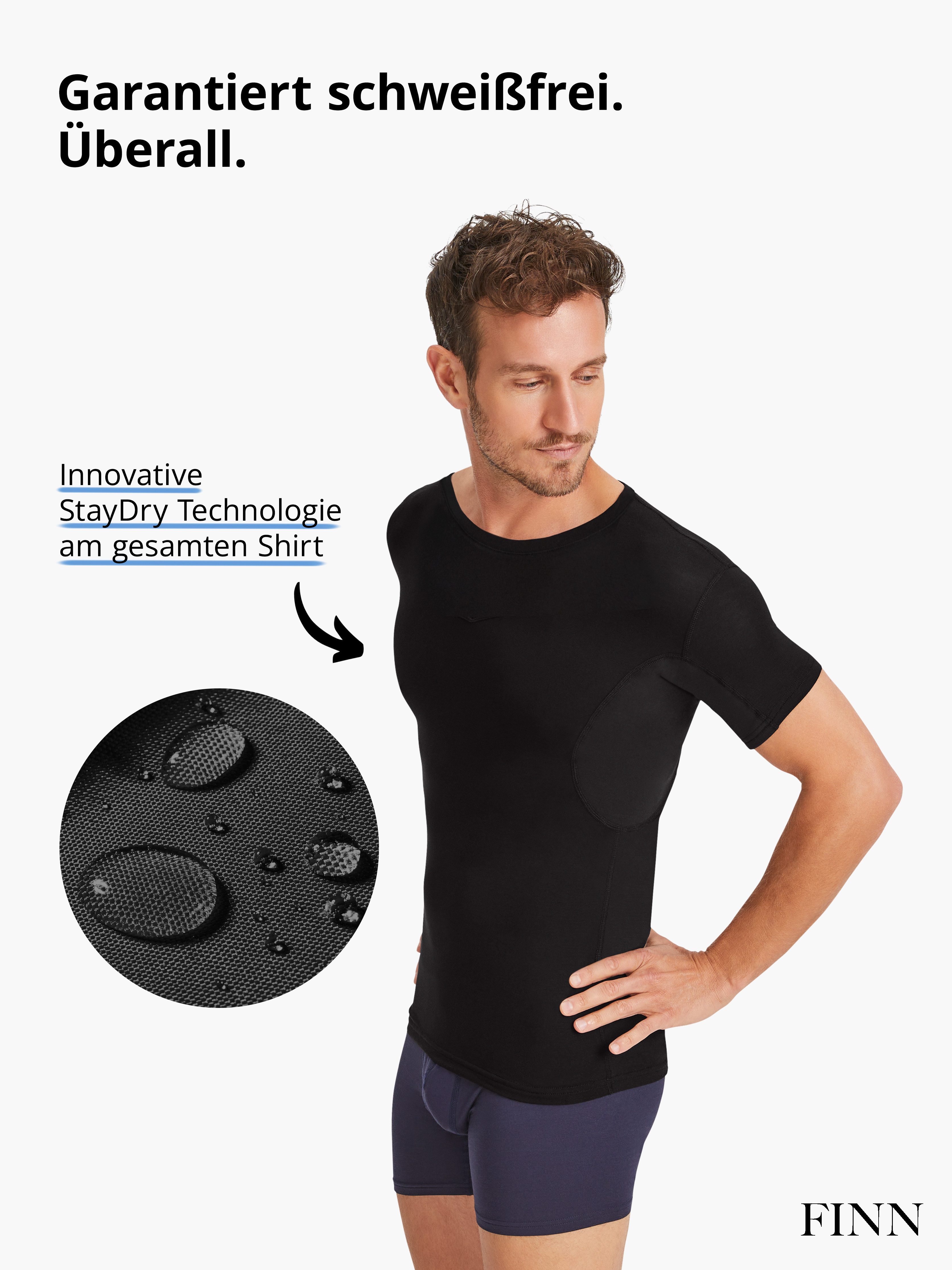 FINN Design Funktionsunterhemd Wasserabweisendes Anti-Schweiß Shirt günstig online kaufen