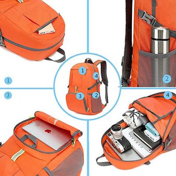 Gontence Rucksack Faltbarer Rucksack Ultraleicht, Tagesrucksack für Wandern Reisen