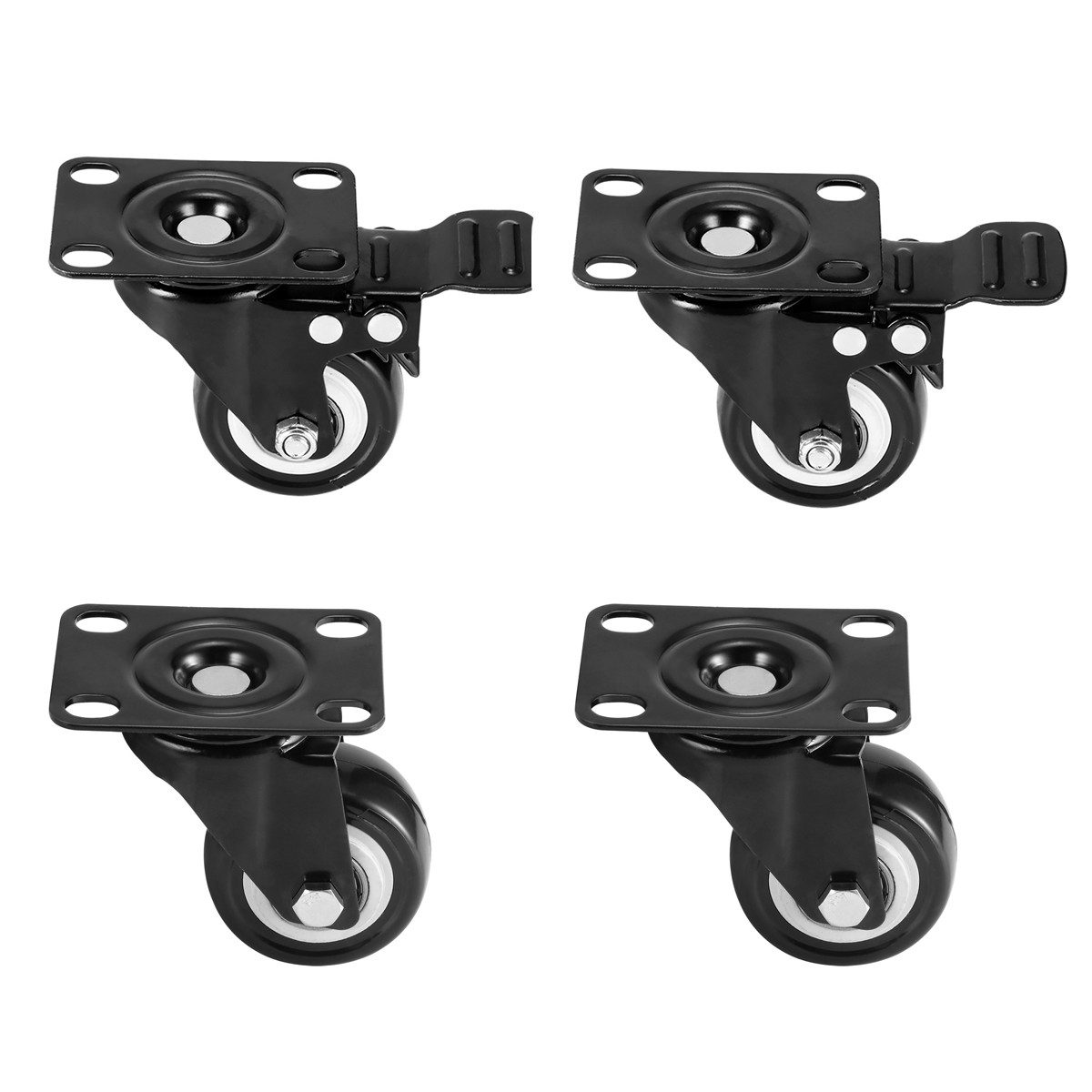Stuhlrolle 4 Stück Schwerlastrolle Möbelrolle Lenkrolle Rollendurchmesser 50 mm