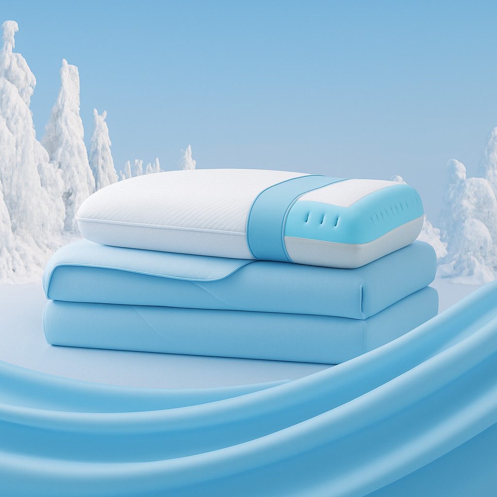 Elemuse Microfaserbettdecke Sommerdecke + Kopfkissen Bettwaren Set Bettdecken und Gelschaum kissen, Füllung: Lenzing Tencel Polyester Sorona und Gelschaum, Atmungsaktive Weich Bequem Bettdecke Set, OEKO-TEX®