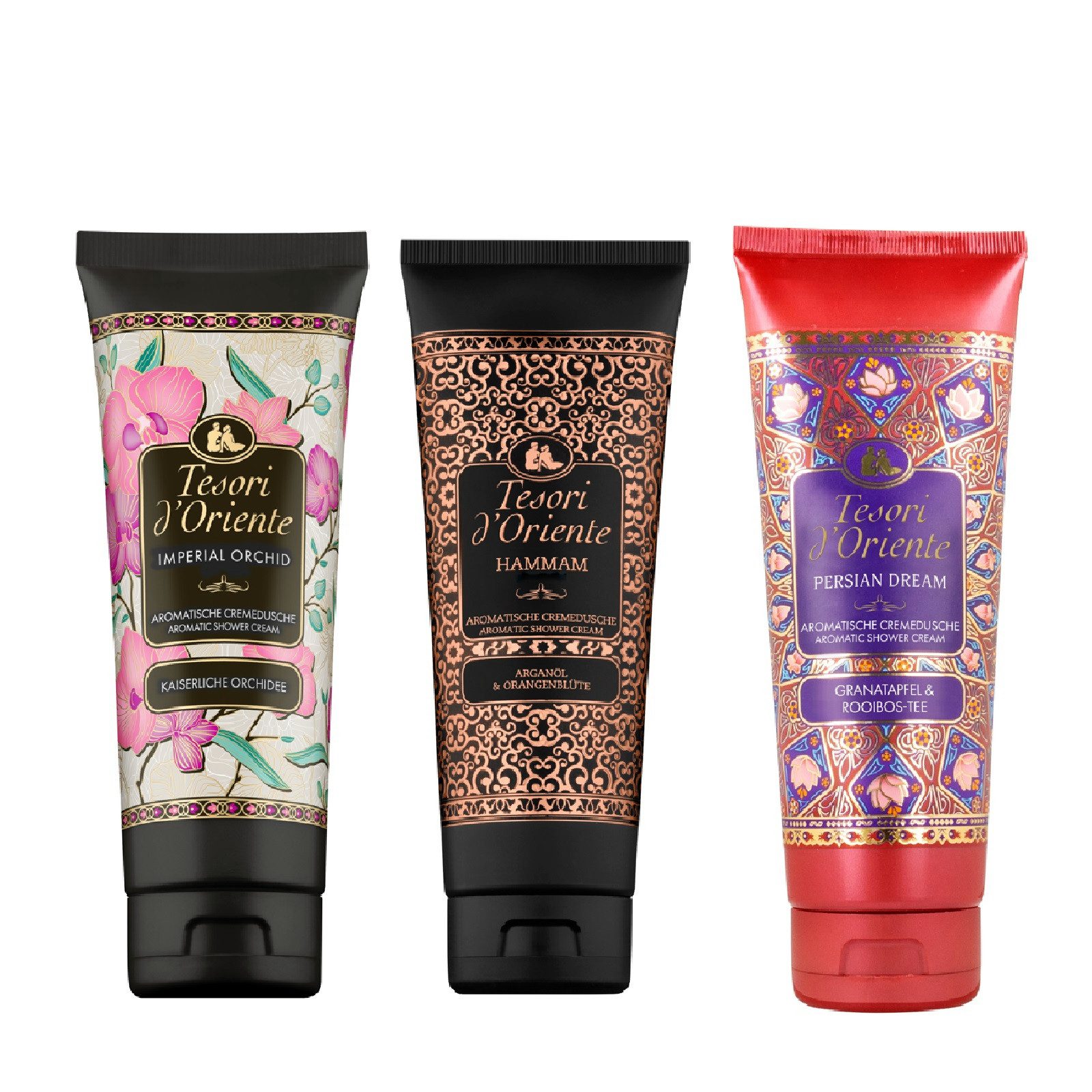 Tesori d´Oriente Duschcreme Cremedusche Vielfaltspaket Imperial Orchid Hammam Persian Dream