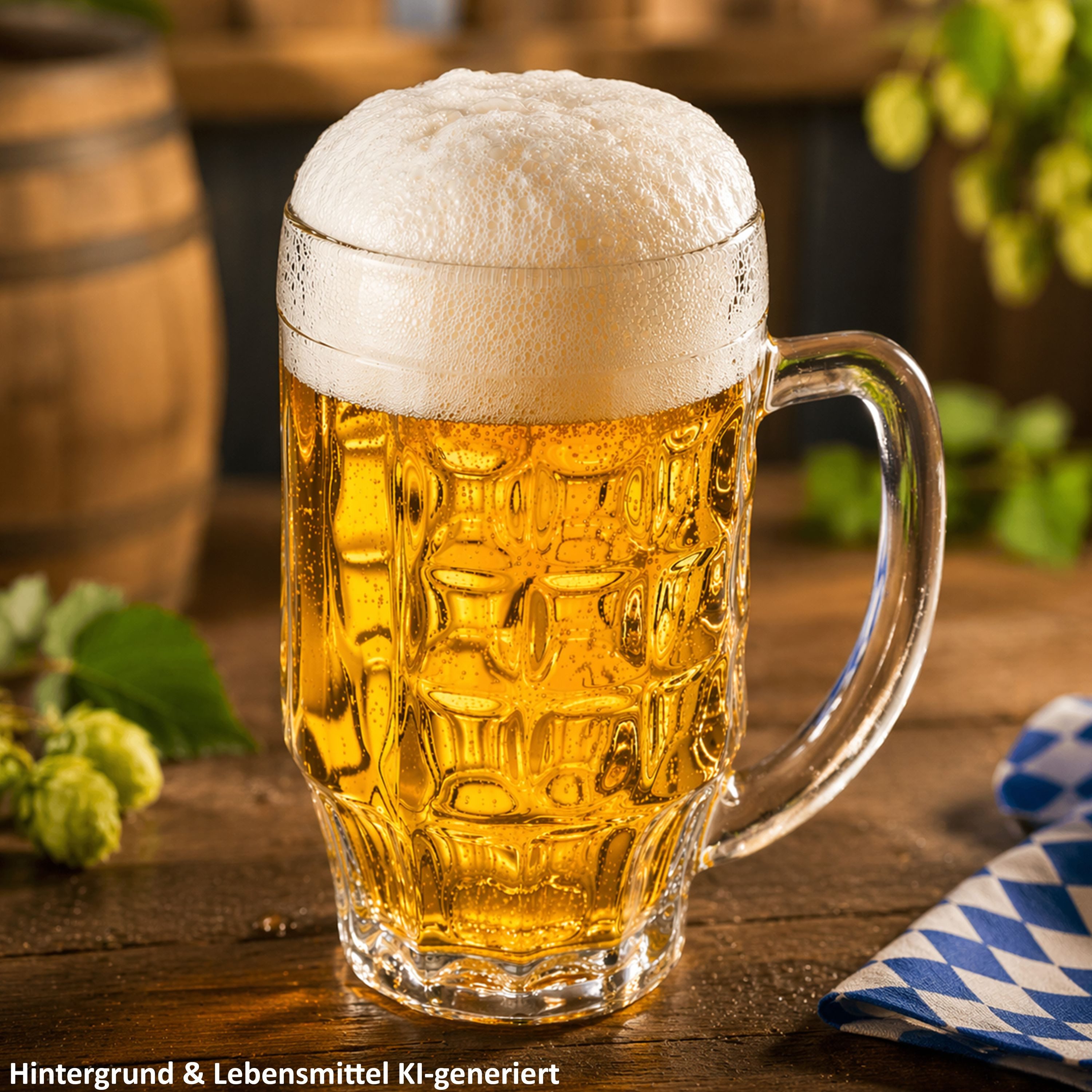 MamboCat Bierglas MamboCat 12er Set Mani Bierkrug 0,5L geeicht Schild Henkel Seidel Glas, Glas – Bild 5 von 5