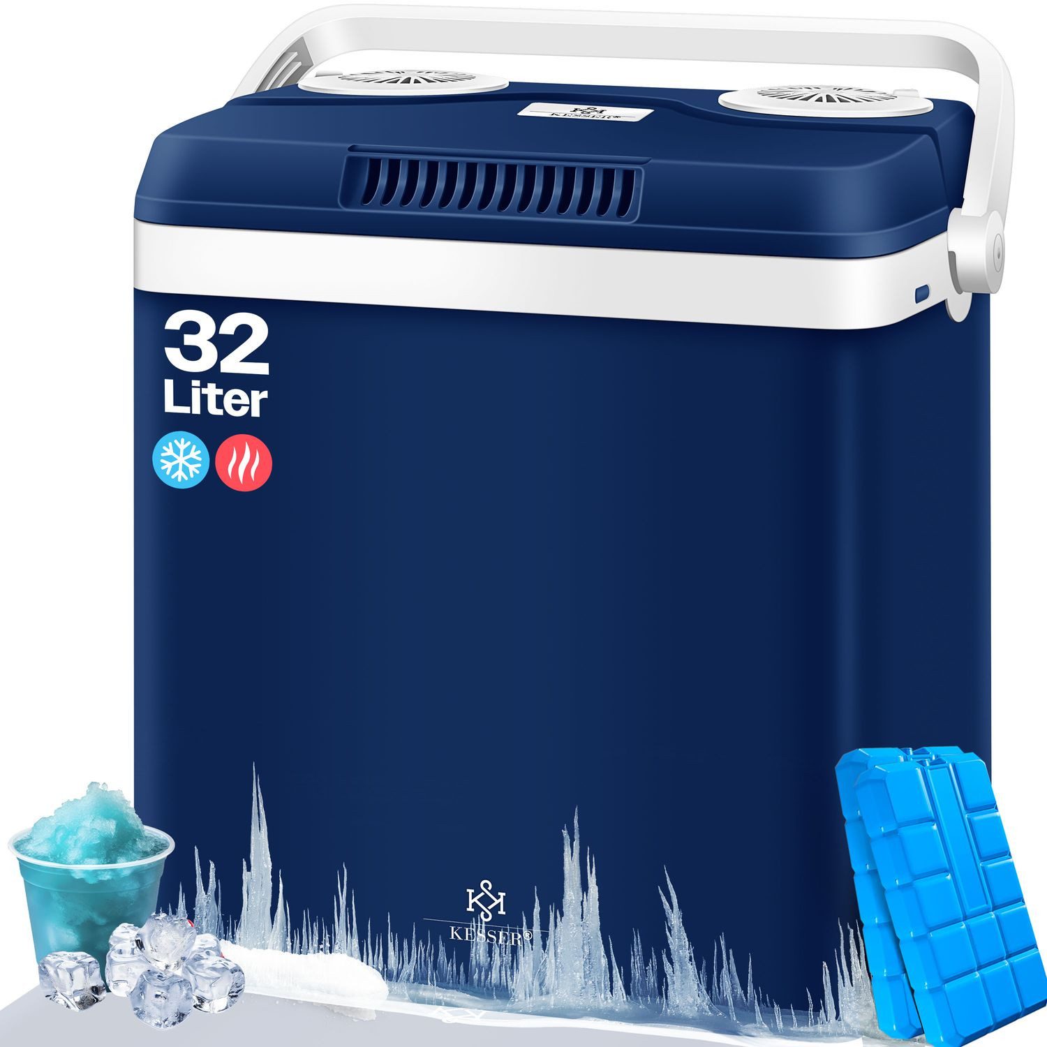 KESSER Thermobehälter, 32 Kühlbox Thermoelektrisch 12V / 230V Mini-Kühlschrank