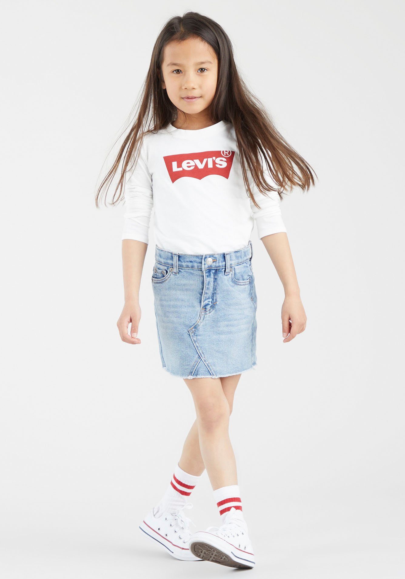 Levi's® Kids Langarmshirt LVG L/S BATWING TEE mit Logo Print for GIRLS