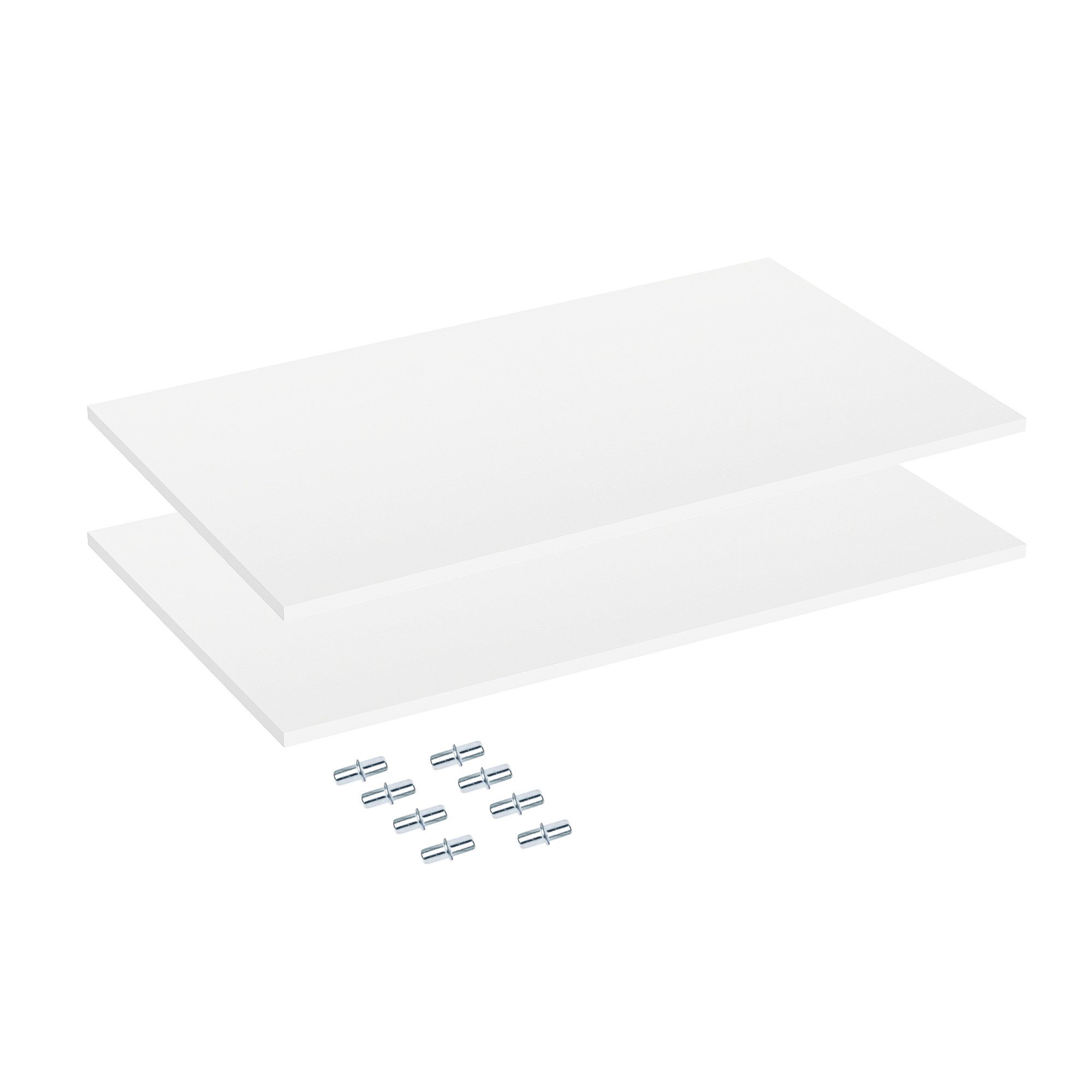 KOMTO Regaleinsatz CUBE 60-90 cm Полки für Schränke Regalboden mit Befestigung, Kleiderschrank Spanplatte für Cube Modulschränke, Platte 510 х 16 mm