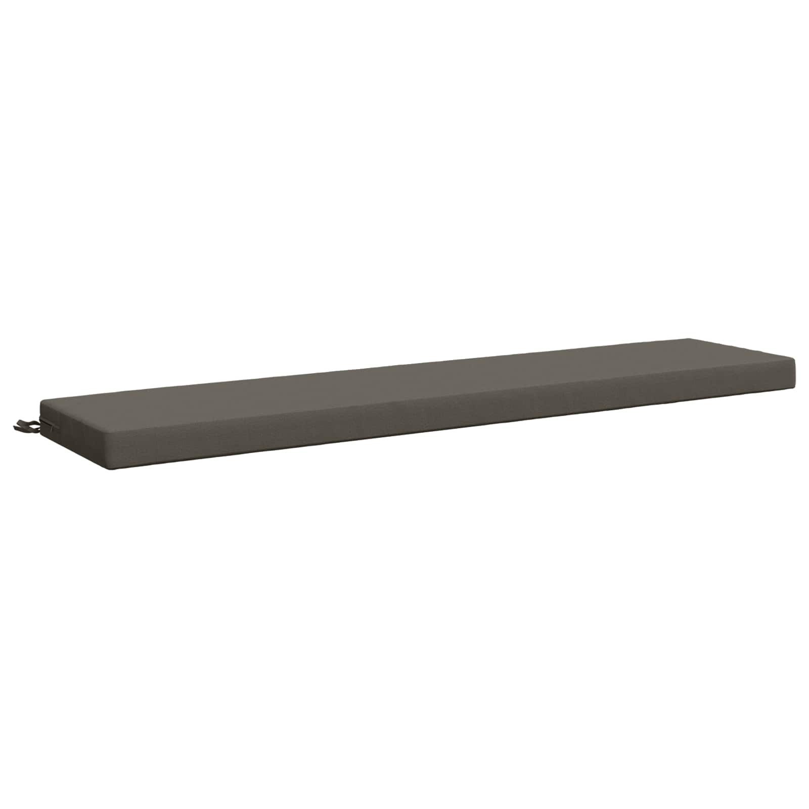 vidaXL Sitzauflage Bankkissen SOEST 100 % Polyester Grau 170 x 40 x 8 cm, (1 St)