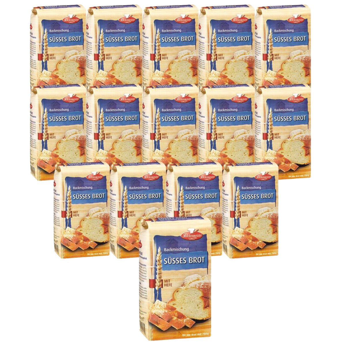 Bielmeier Backmischung Süßes Brot Küchenmeister, 1 x 7500 g, Made in Baden-Württemberg (SET314021-15)