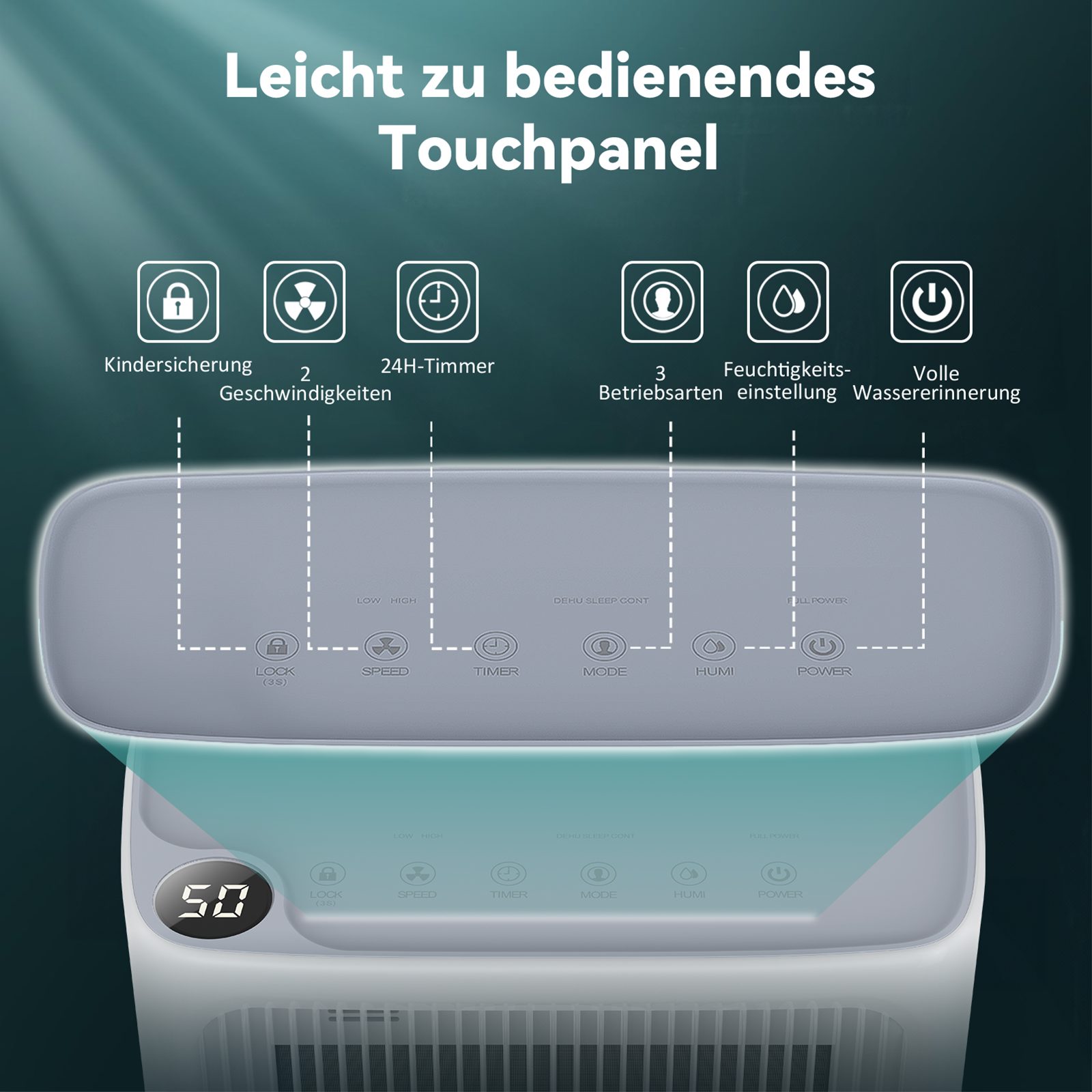 LEENON Luftentfeuchter 6 in 1 Luftentfeuchter günstig online kaufen