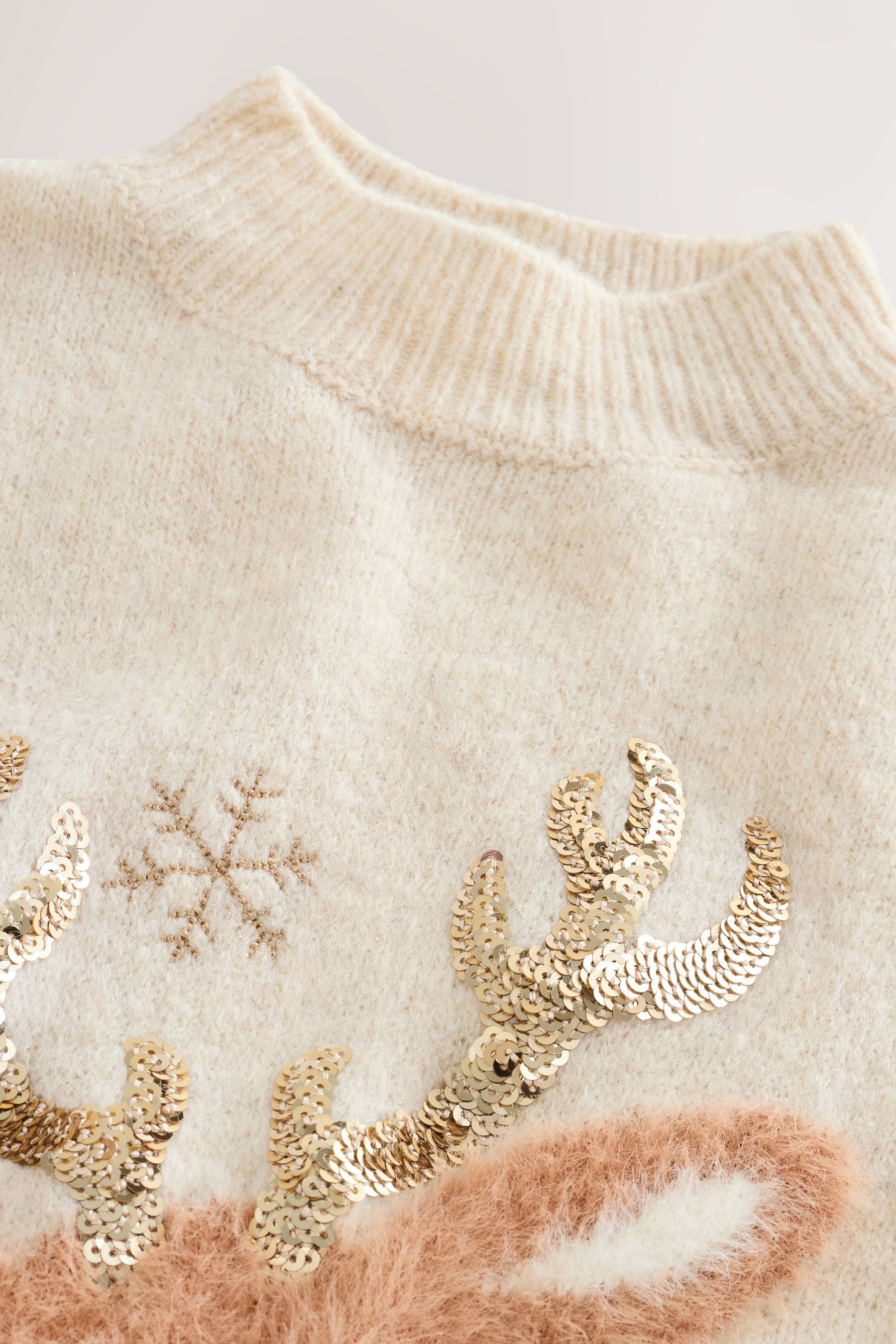 Next Strickpullover Weihnachtspullover mit Rentiermotiv (1-tlg)
