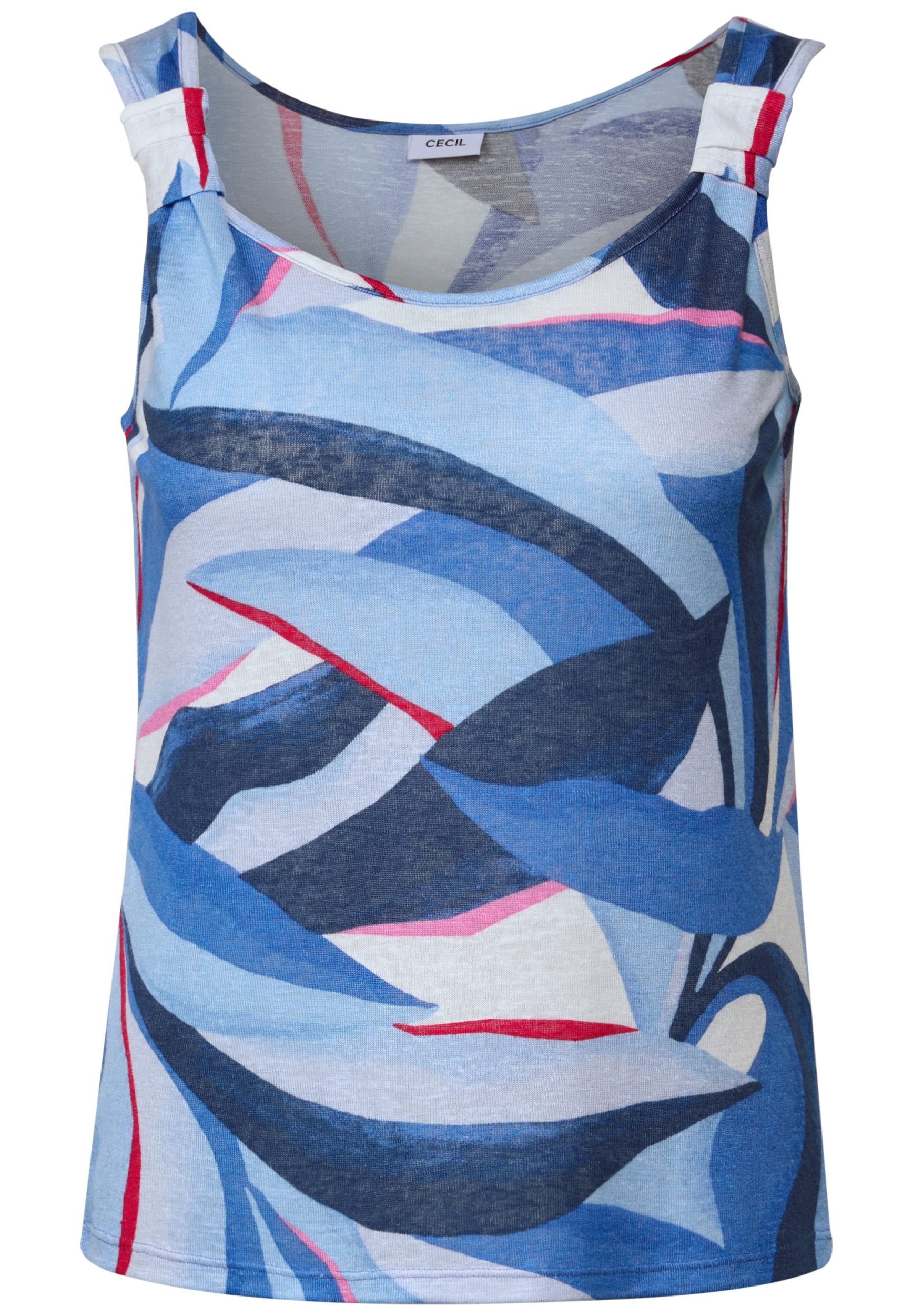 CECIL Shirttop - CECIL – Damen Shirttop – Strick-Optik – Ärmelloses