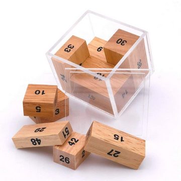 Philos Spiel, 3D-Puzzle 100er KISTE - interessantes, mathematisches Puzzle, Holzspiel
