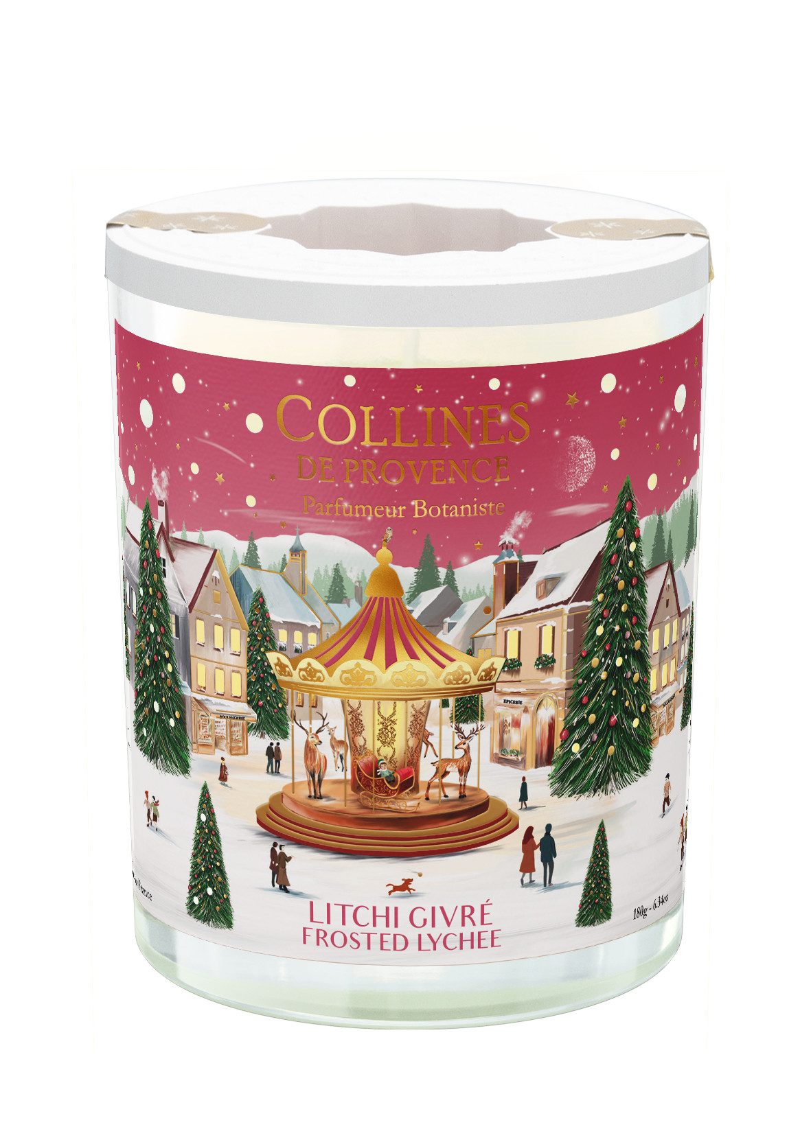 Collines de Provence Duftkerze "Geeiste Litschi" 180 gr. (1-tlg)