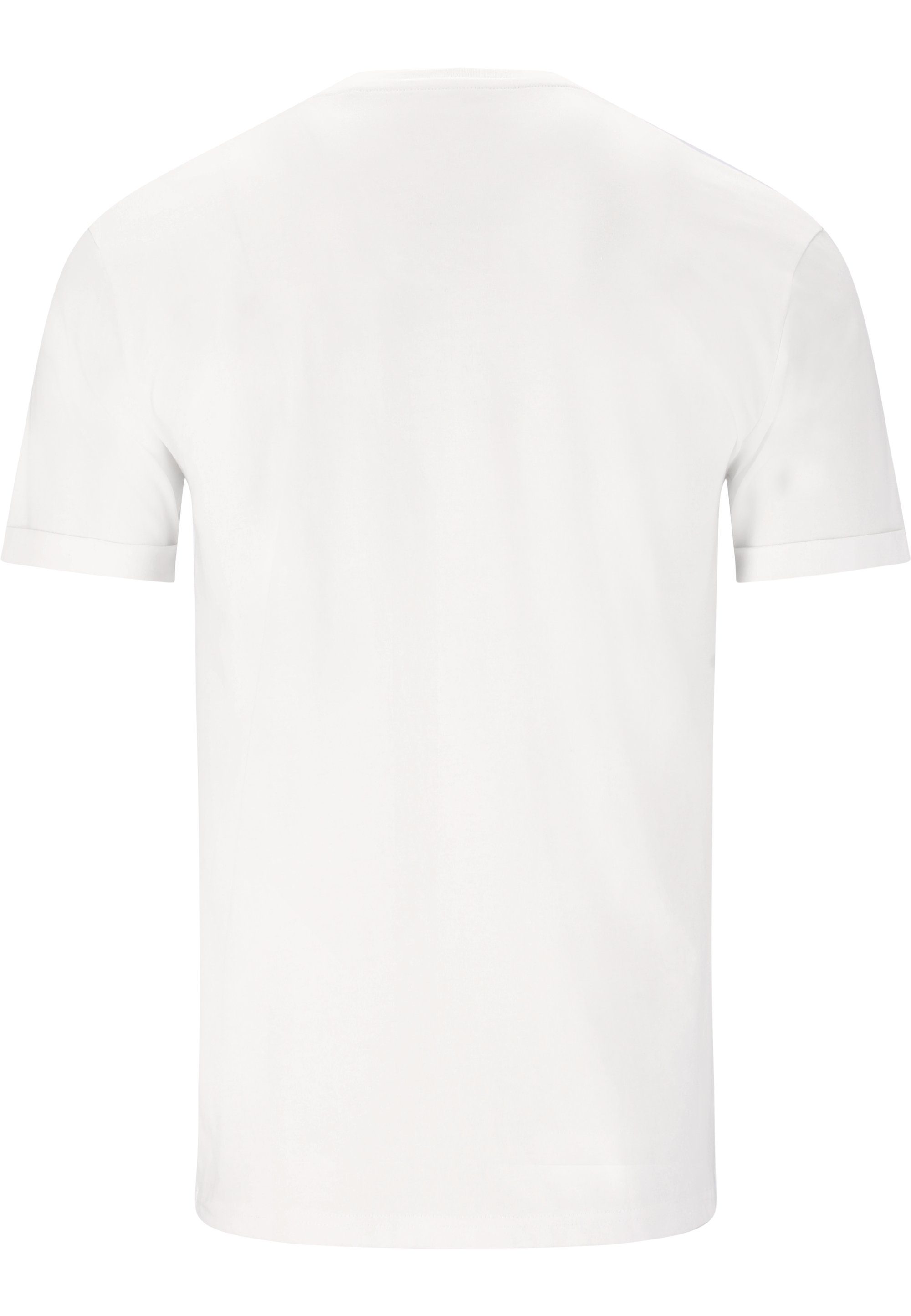 CRUZ T-Shirt Flemming mit stylischem Print weiß