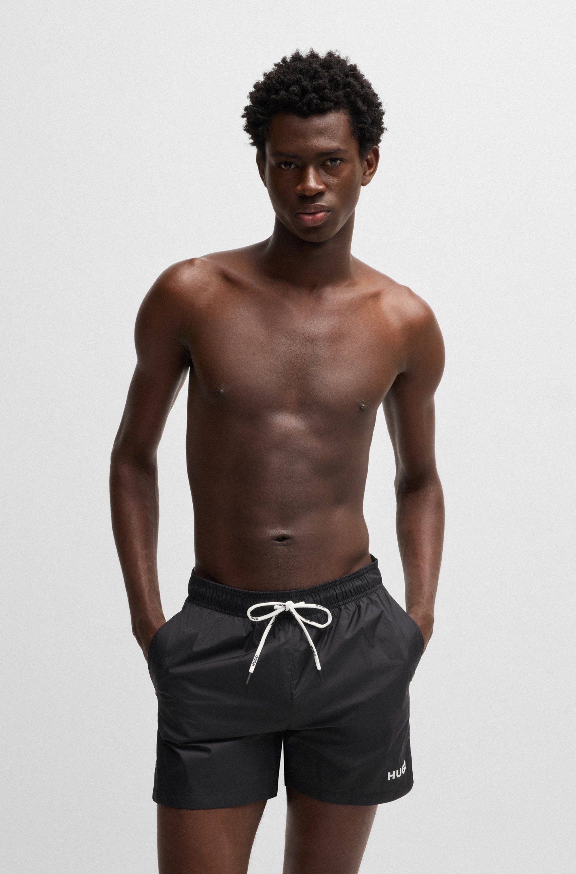 HUGO Badehose Haiti mit Markenschriftzug auf günstig online kaufen