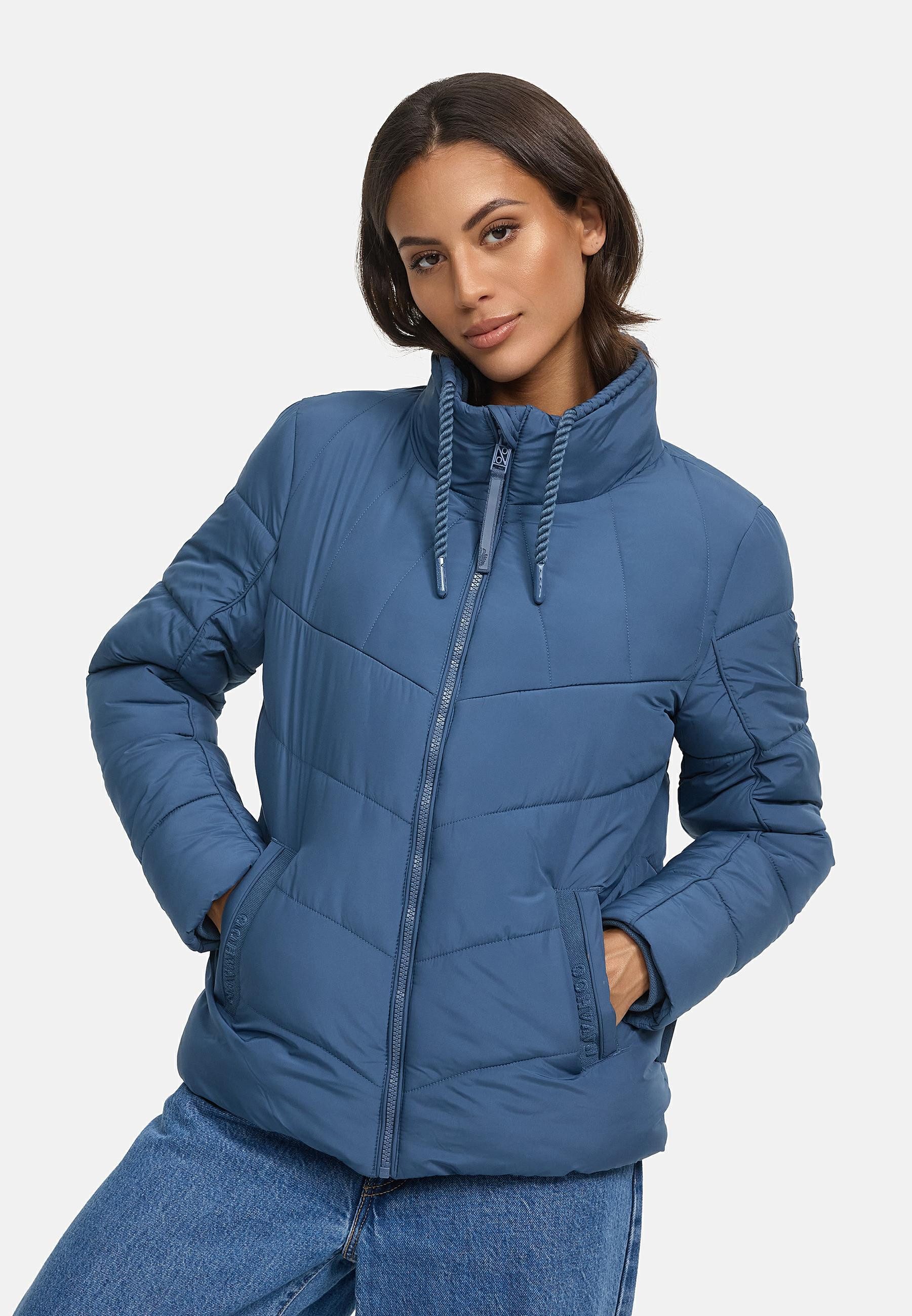 Navahoo Steppjacke Liebesfee 14 gesteppte Damen Übergangsjacke mit wattiertem Stehkragen