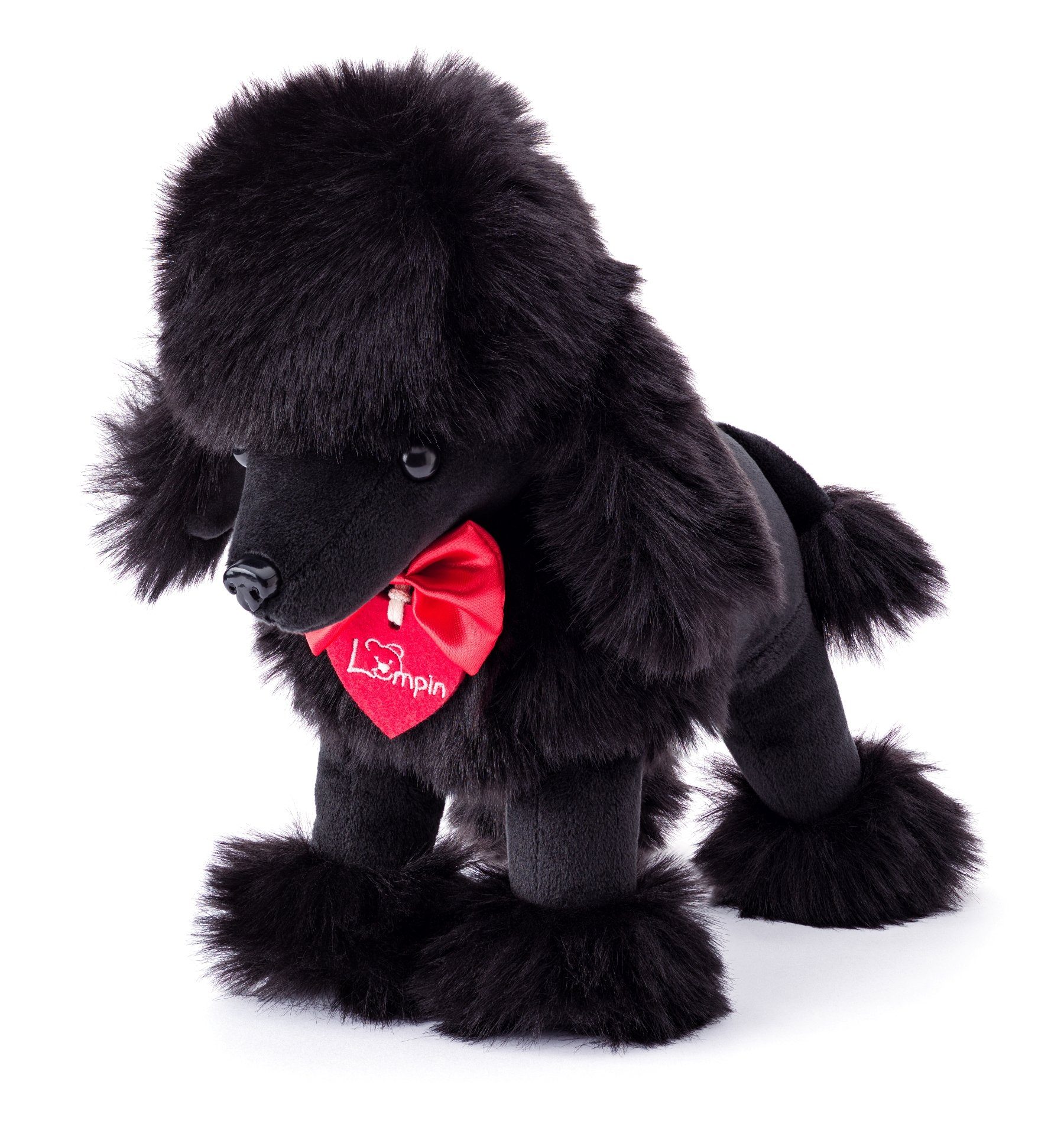 Woodyland Kuscheltier schwarzer Kuschelhund Pudel Charlie 25 cm groß. waschbar