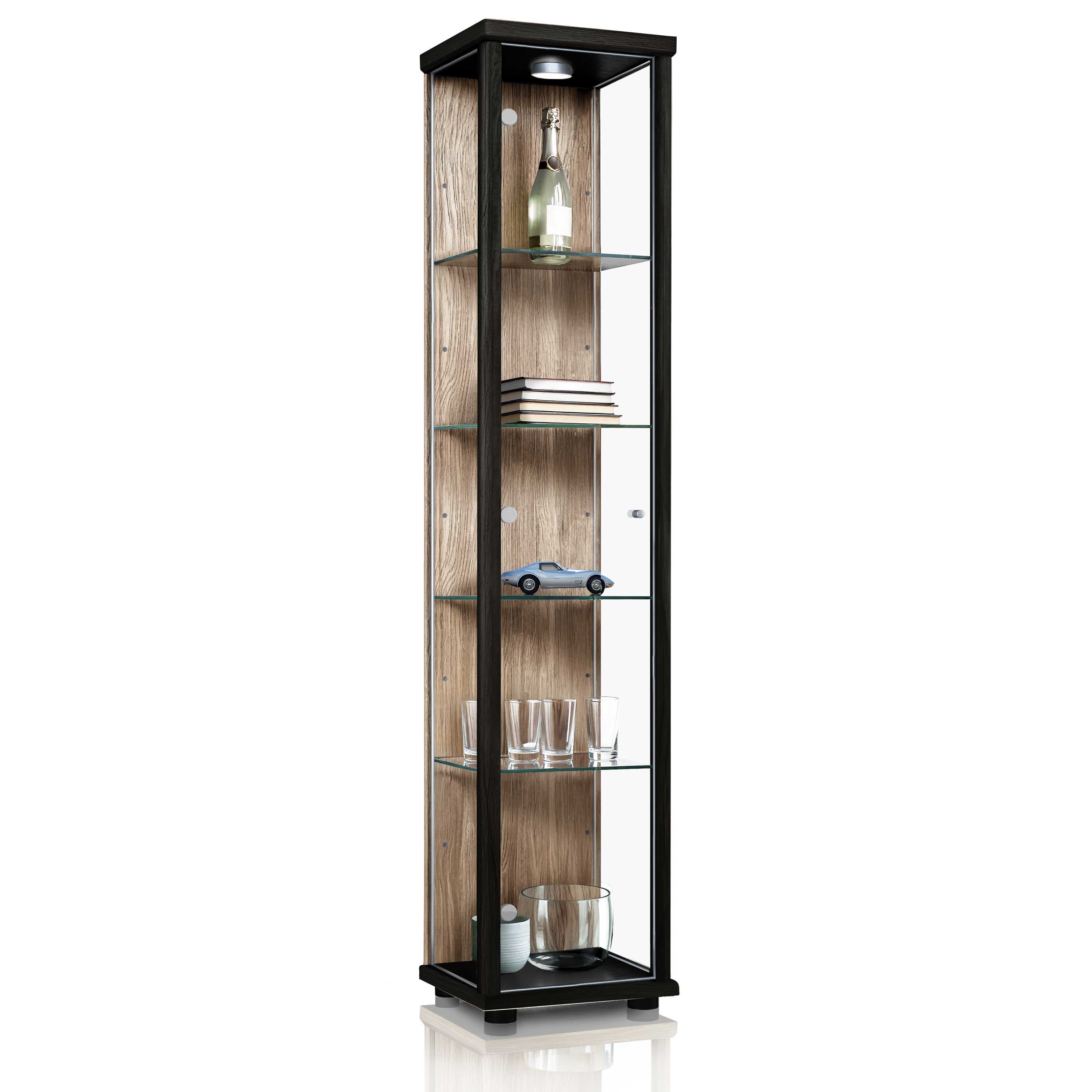 K-Möbel Glasvitrine C1014 (Glasvitrine (176x37x33 cm) günstig online kaufen